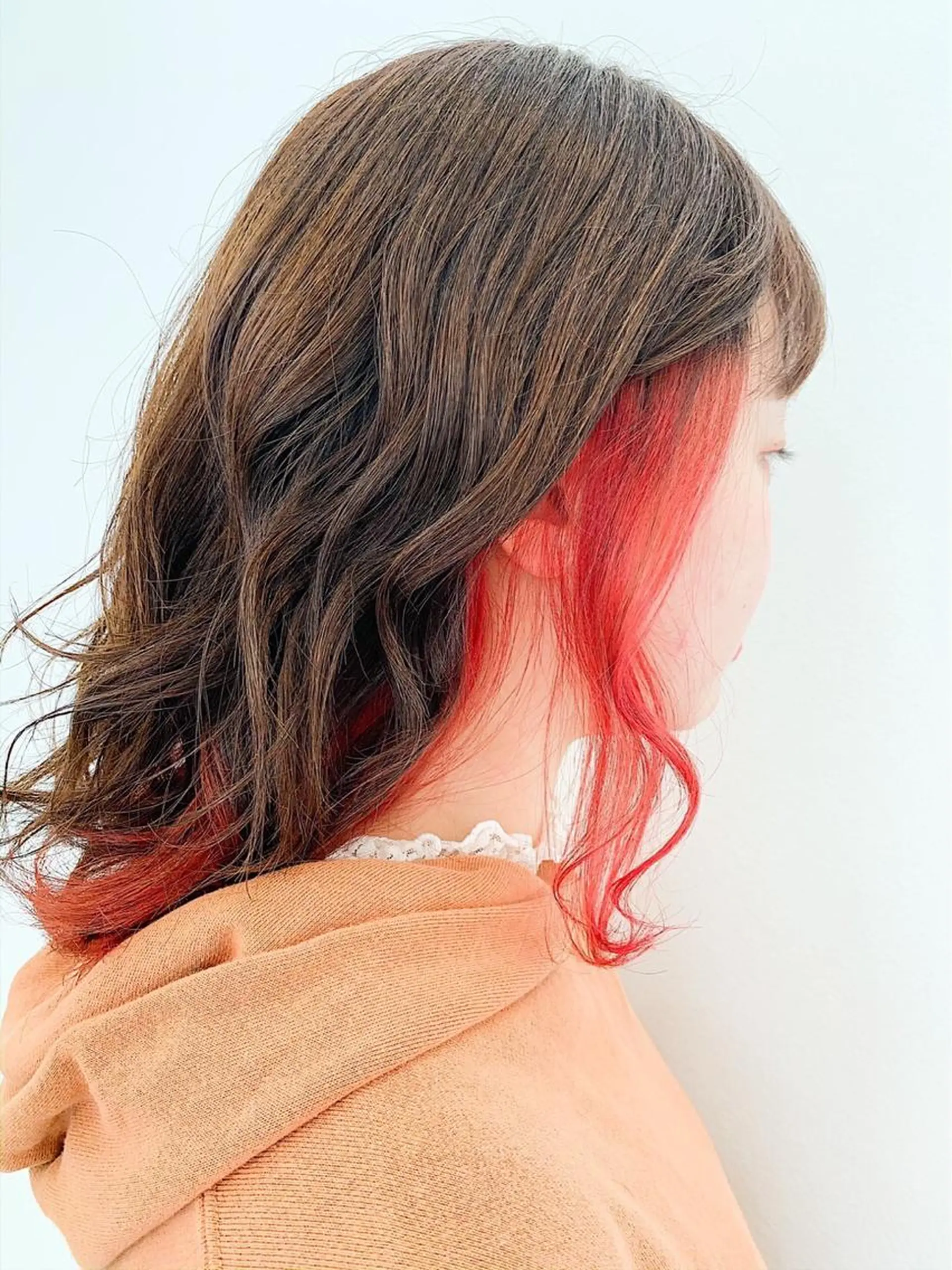 ロング カラー まつ毛/アイブロウ /髪質改善カラーのヘアスタイル