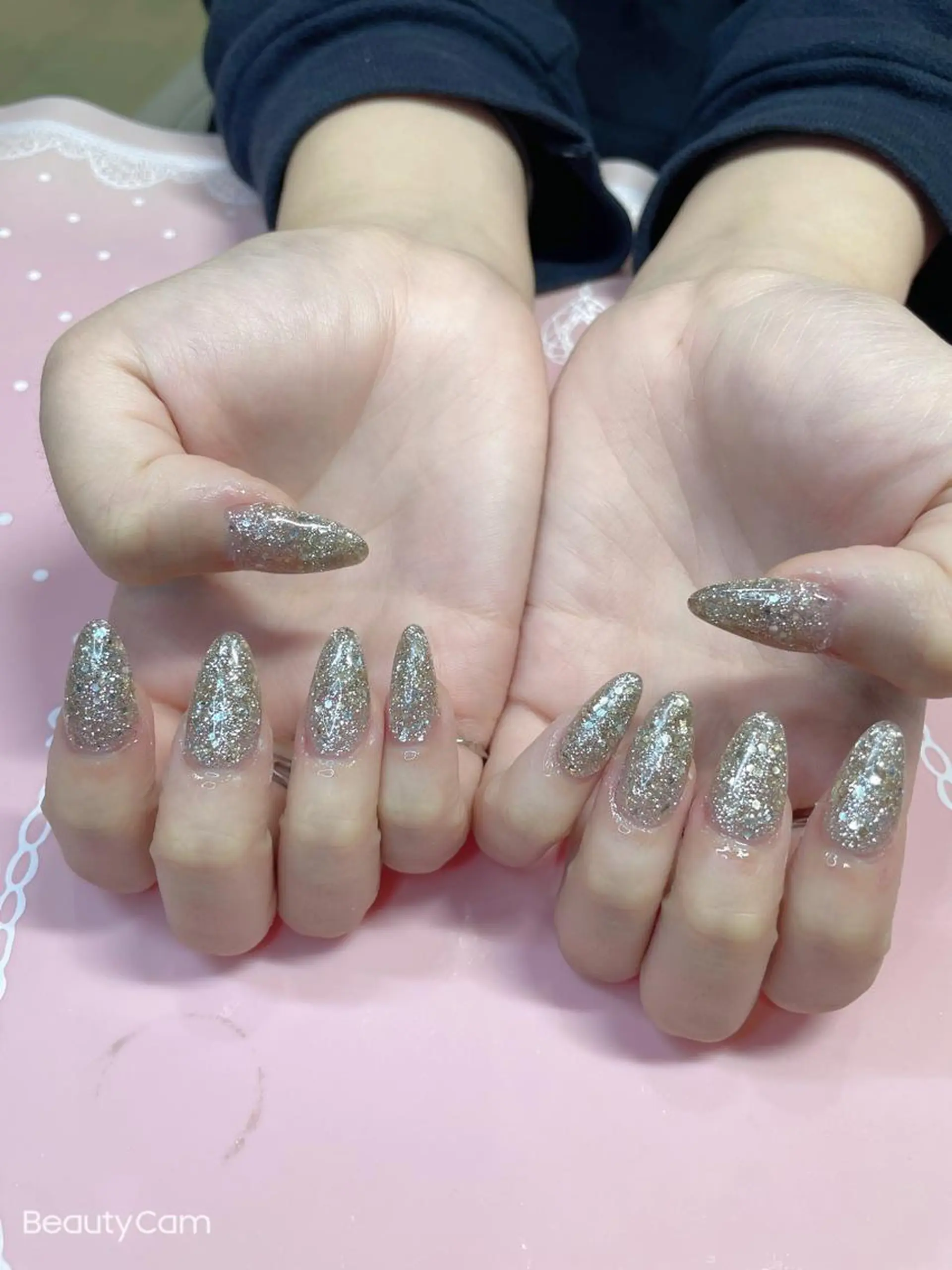 ミディアム ネイル ハンドネイル 《LB》ラブリエ Nail&eyeのマツエク・マツパデザイン