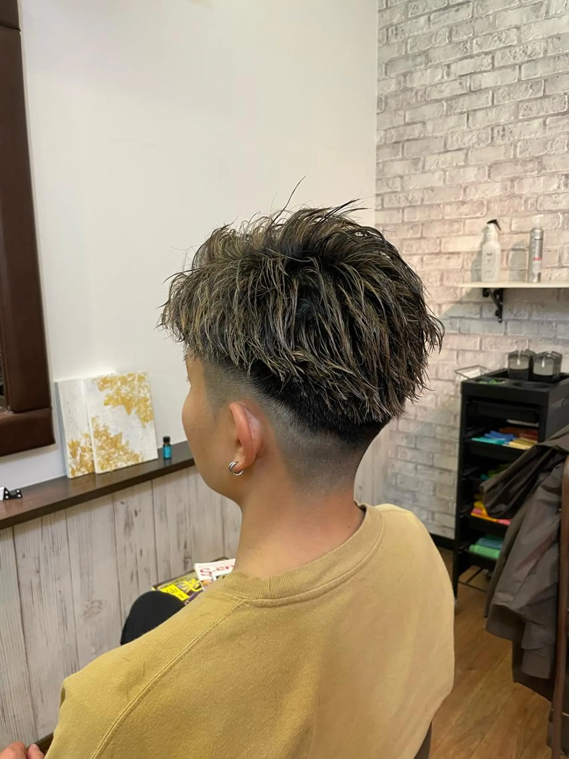カラー パーマ メンズ 七三 カット ヘアカラー ✨髪質改善✨ HIROTOのヘアスタイル