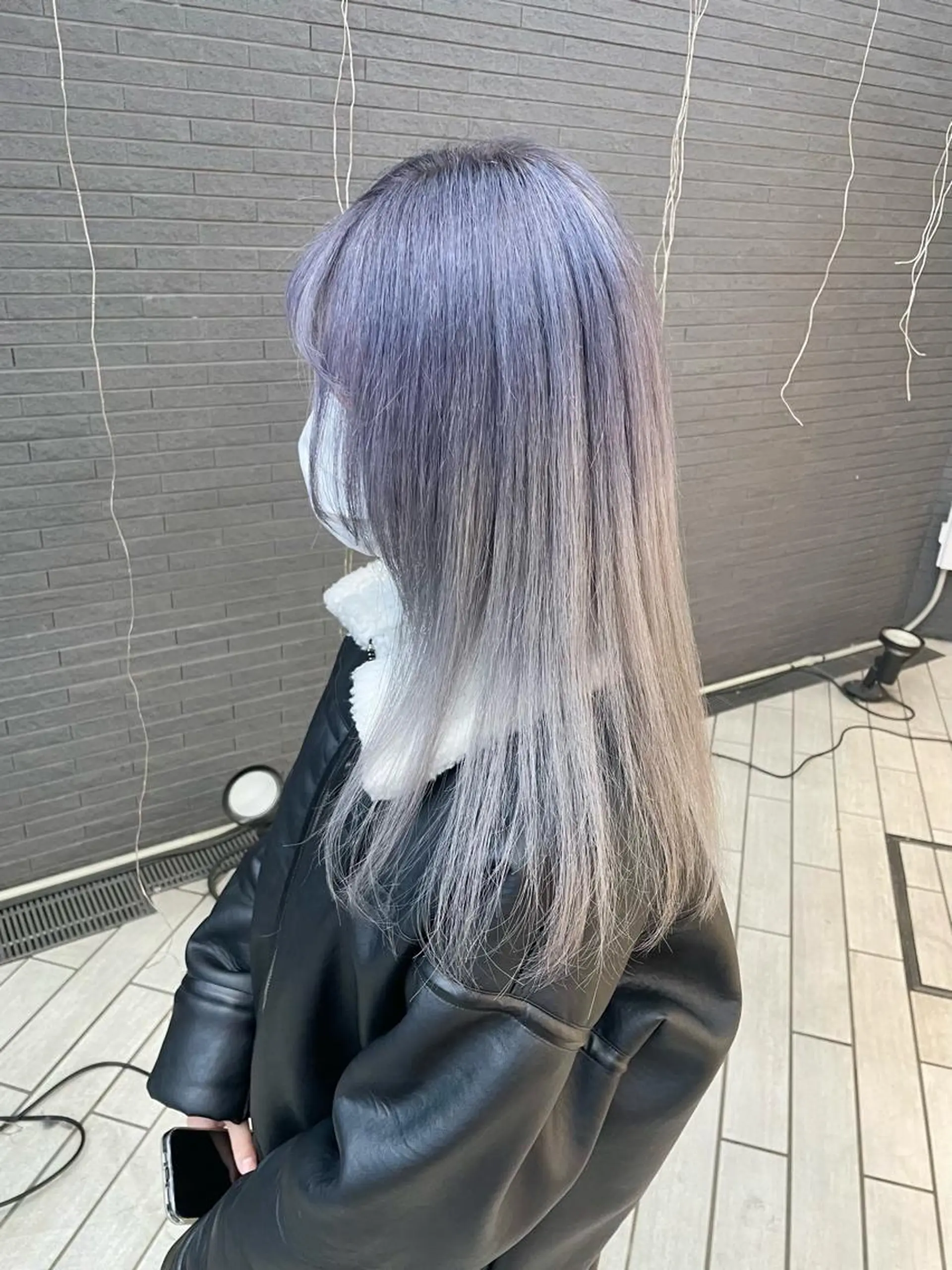 ロング カラー ヘアアレンジ ハッシュカット/ 韓国ヘア☽⋰mahoのヘアスタイル