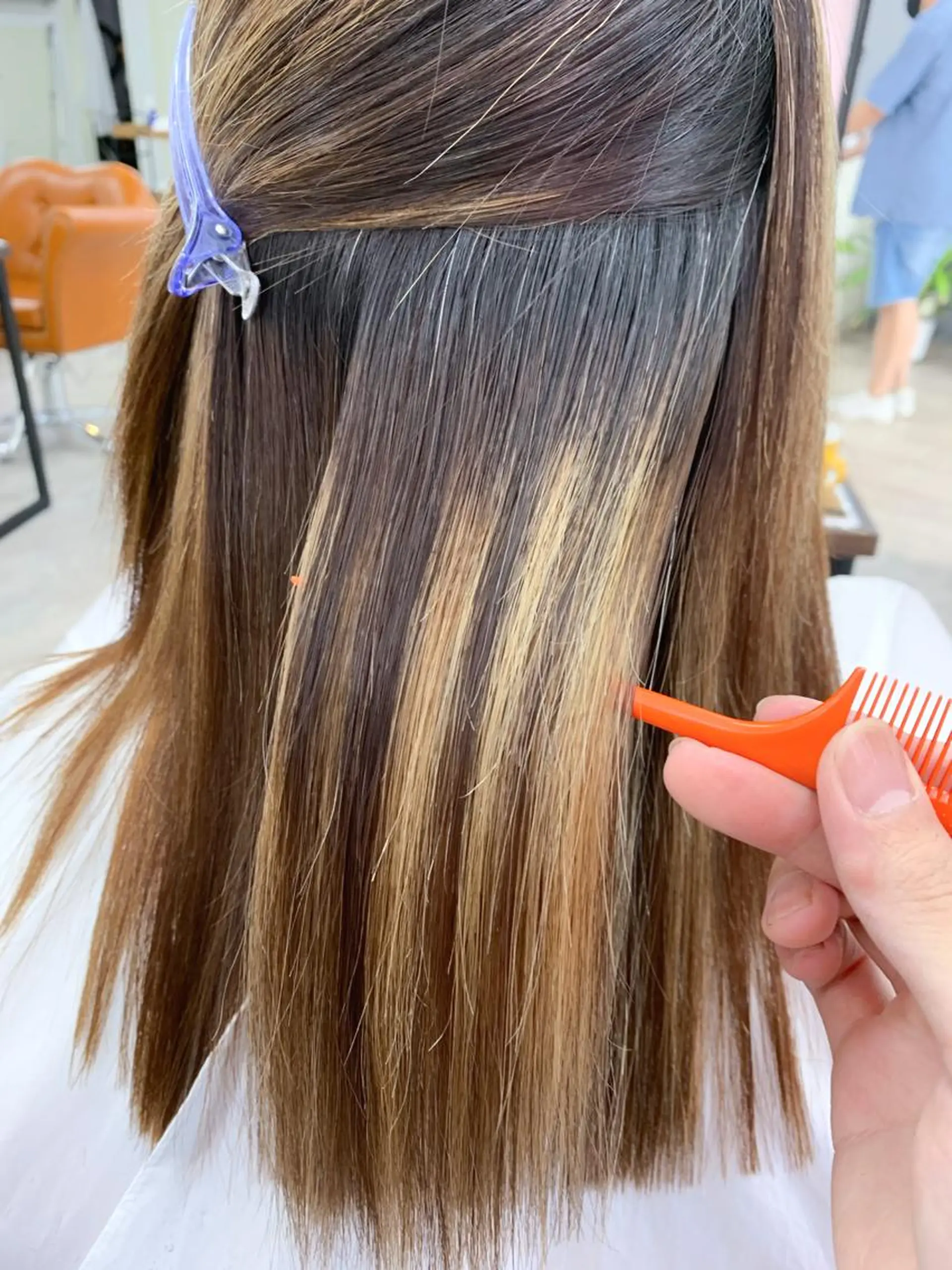 セミロング カット 縮毛矯正 トリートメント 🥇近藤 恭輔🥇 Recharme新保のヘアスタイル