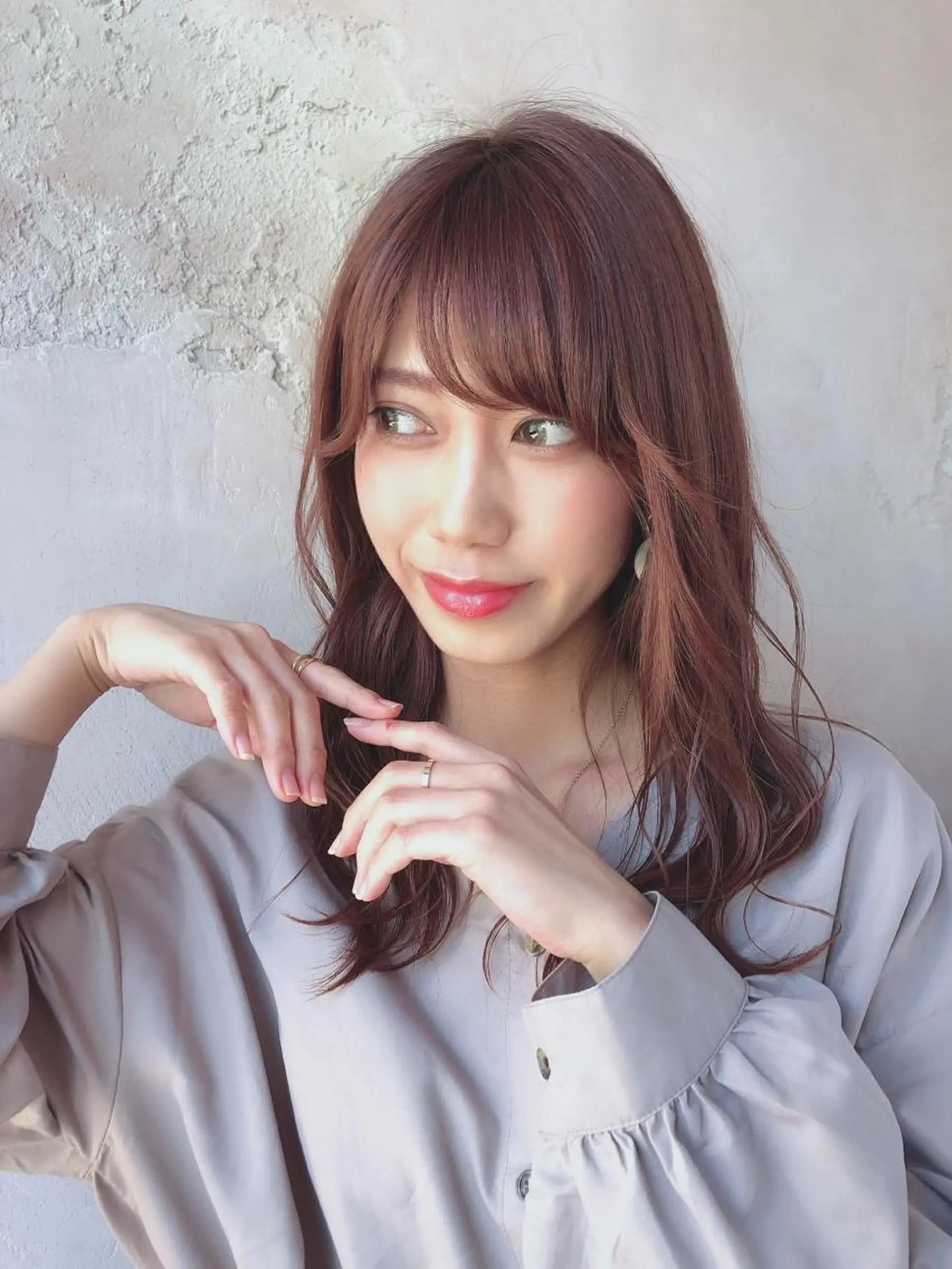 ミディアム カット ヘアカラー トリートメント 代表山口ひな 髪質改善のプロのヘアスタイル