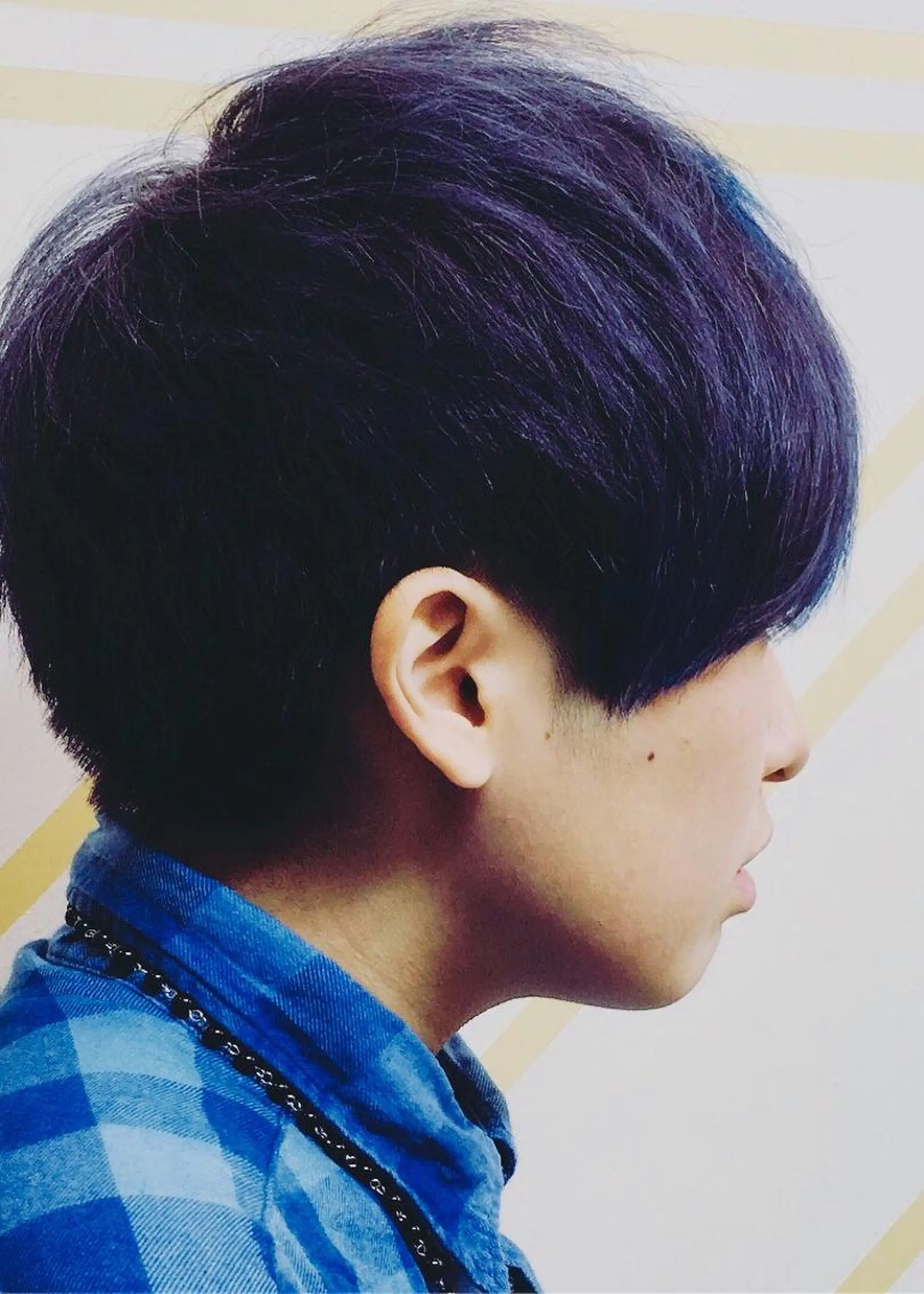 ショート カラー ダブルカラー Drei.B.(ドライヴ)所属・ヨシダ アズサのヘアスタイル