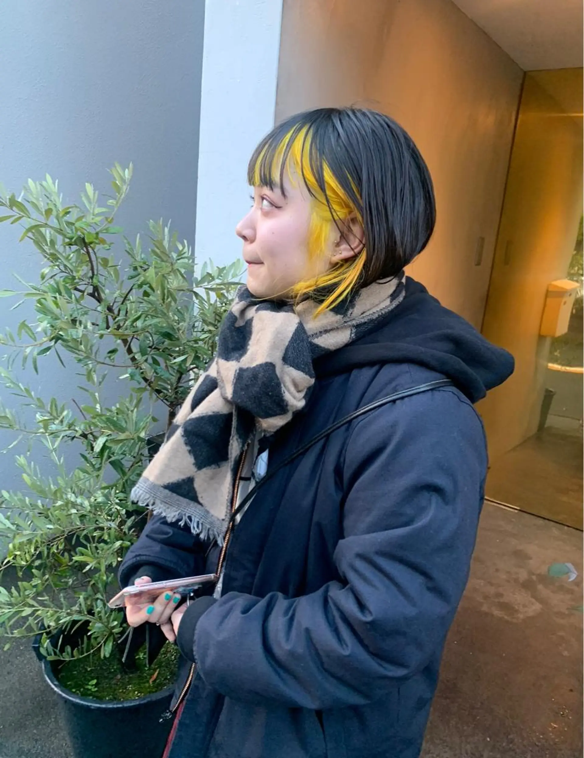 ミディアム カラー ミディアムパーマ バレイヤージュ ブリーチ ケアブリーチ デザインカラー ヘアカラー トリートメント スパイラルパーマ 🌐hina⭐️のヘアスタイル