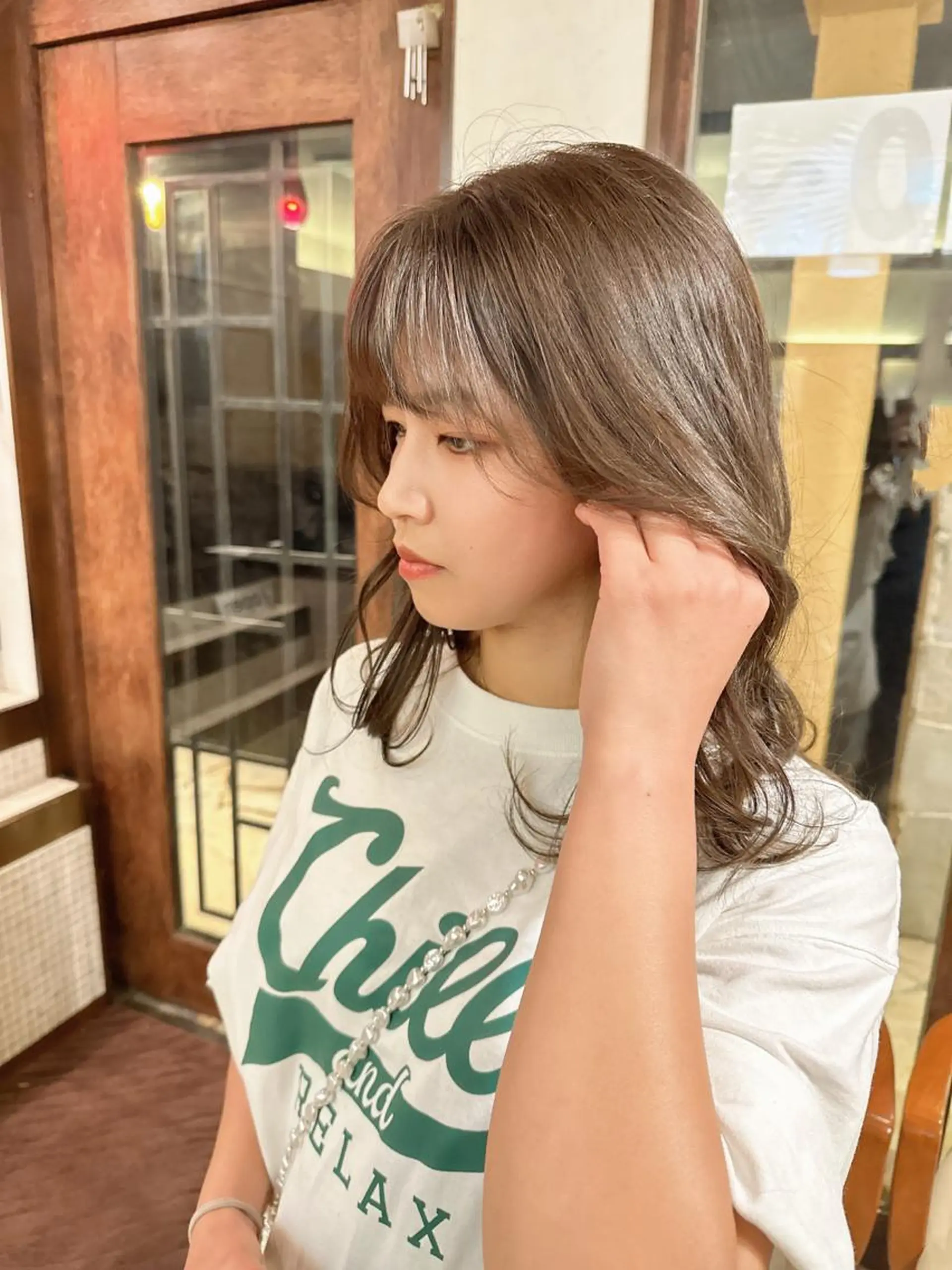 セミロング カラー カット ヘアカラー トリートメント WEST✂︎前田 明宏✂︎大和高田のヘアスタイル