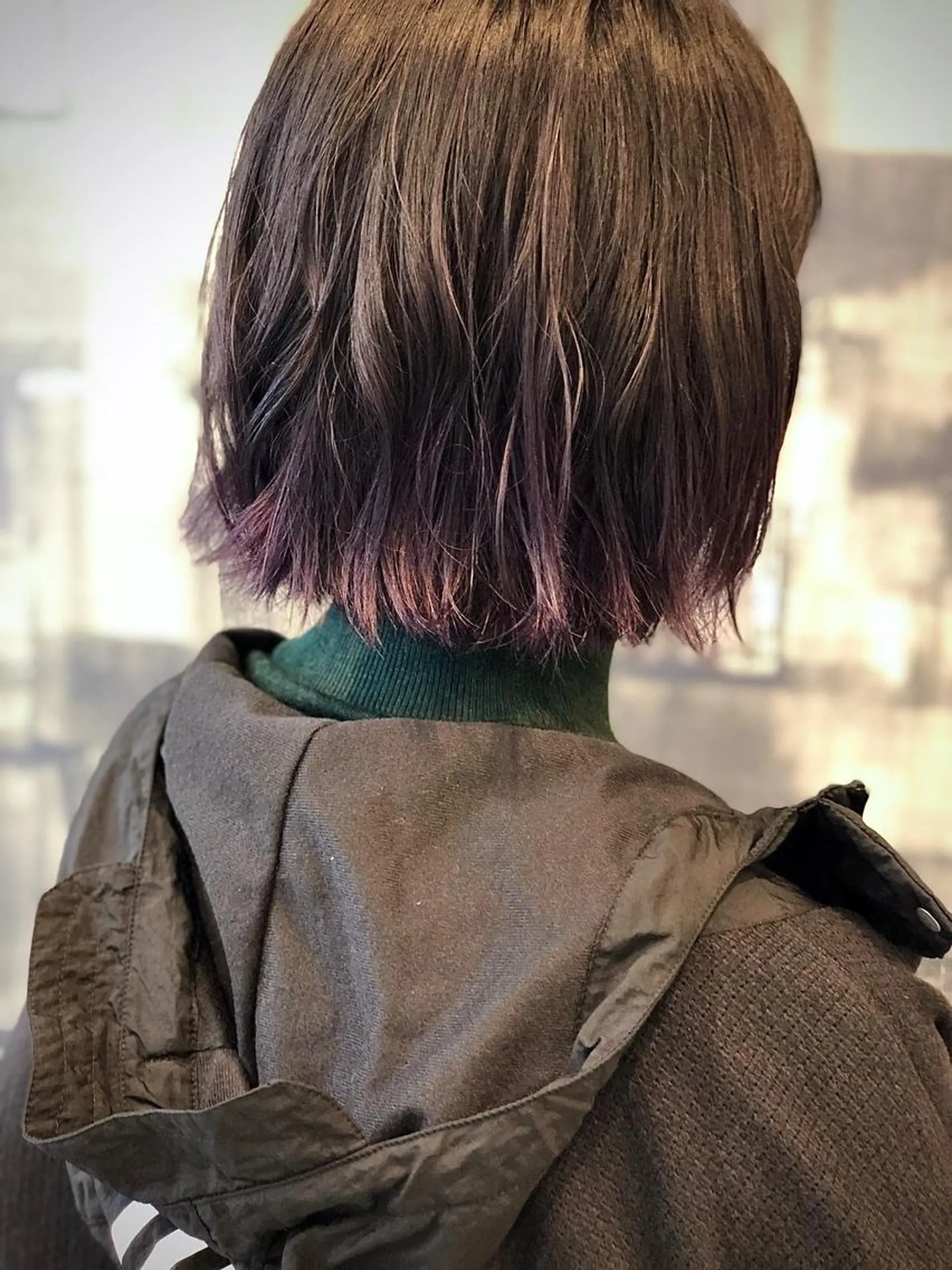 ミディアム カラー グラデーションカラー パープルカラー ヘアカラー トリートメント hair  design  ALBERO所属・日高 香織のヘアスタイル
