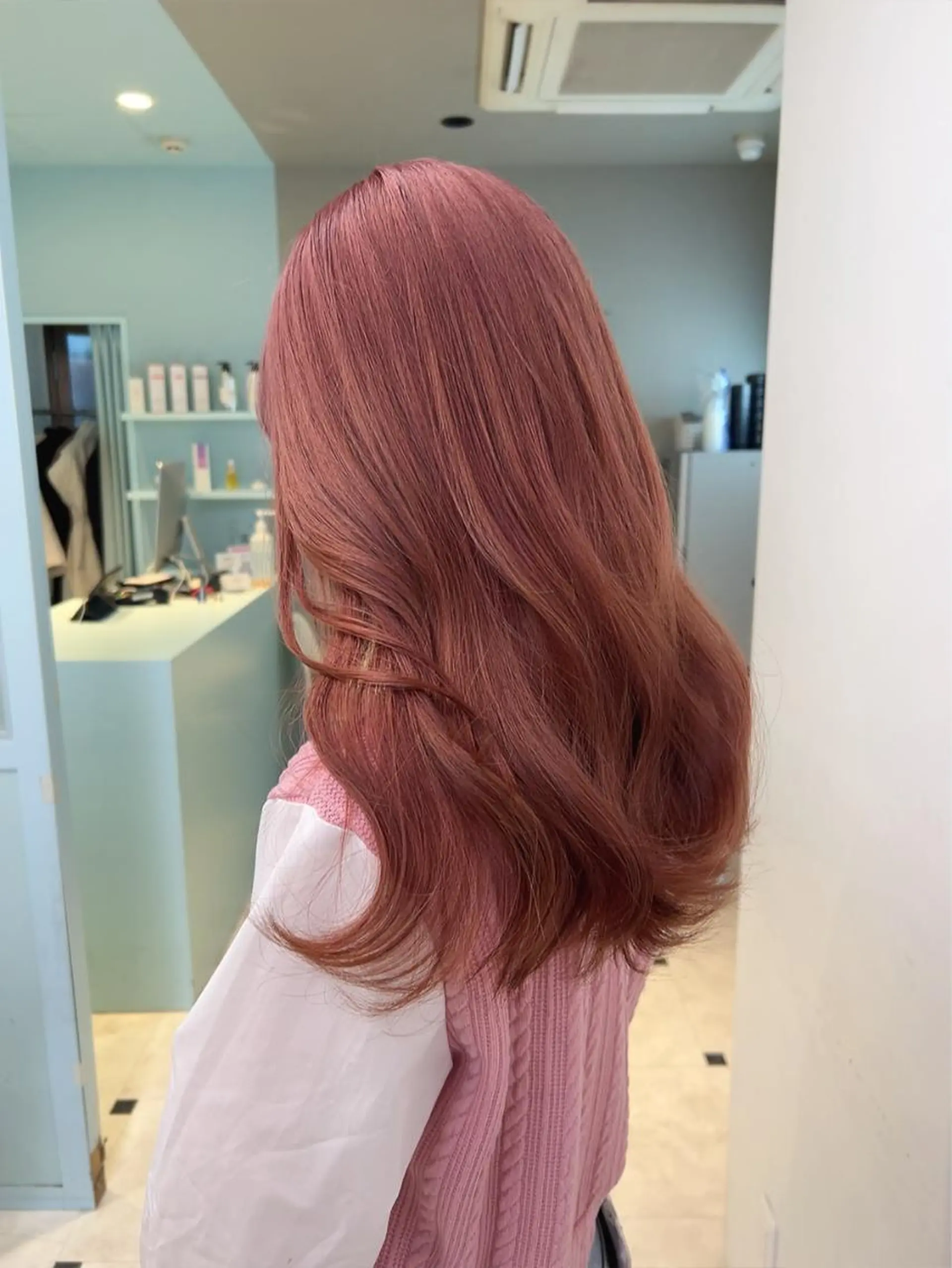 ミディアム カラー ヘアカラー トリートメント ヘッドスパ 🥞ベージュ系カラー 【すずきりほ】🥞のヘアスタイル