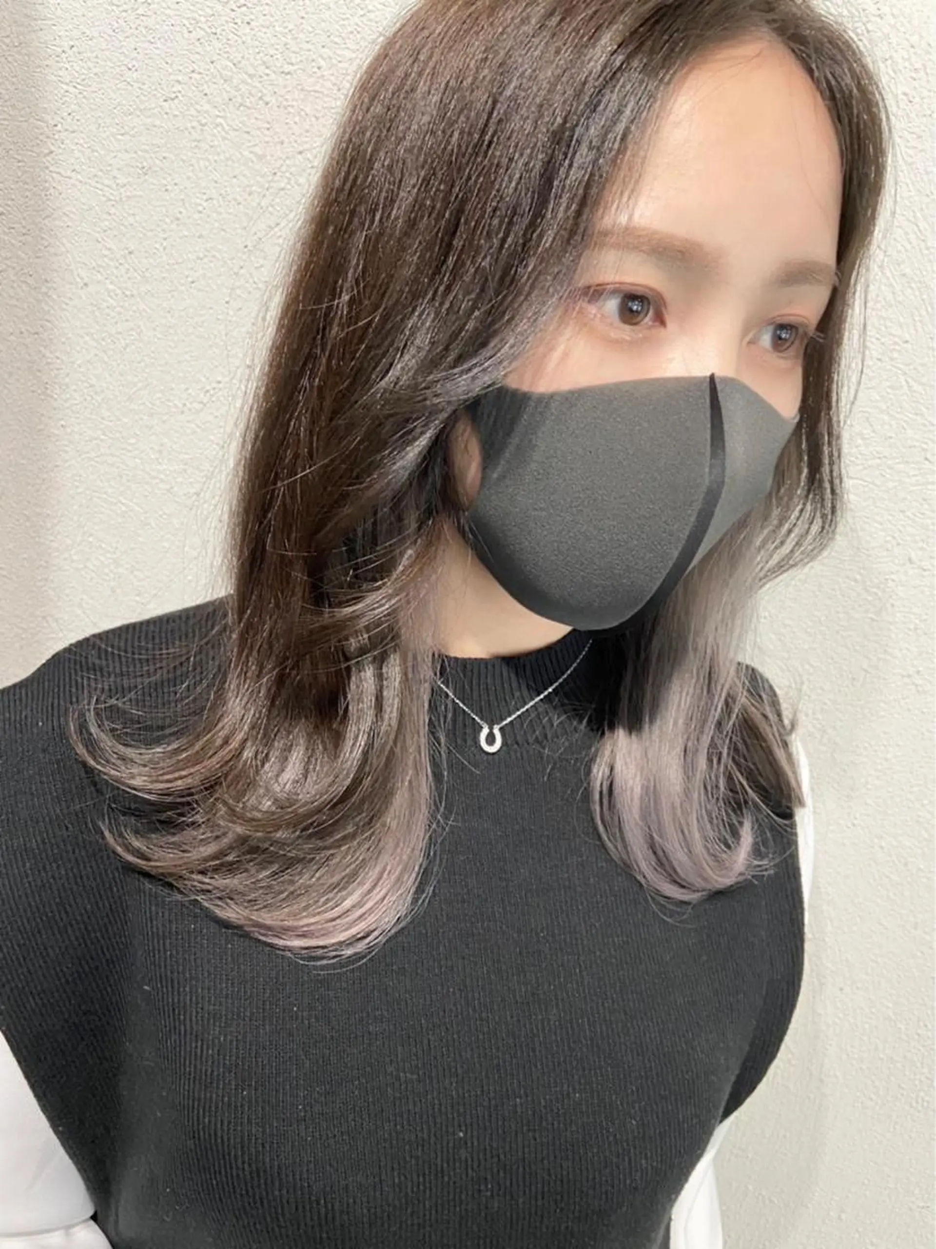 ミディアム カット ヘアカラー 石川 聖奈のヘアスタイル