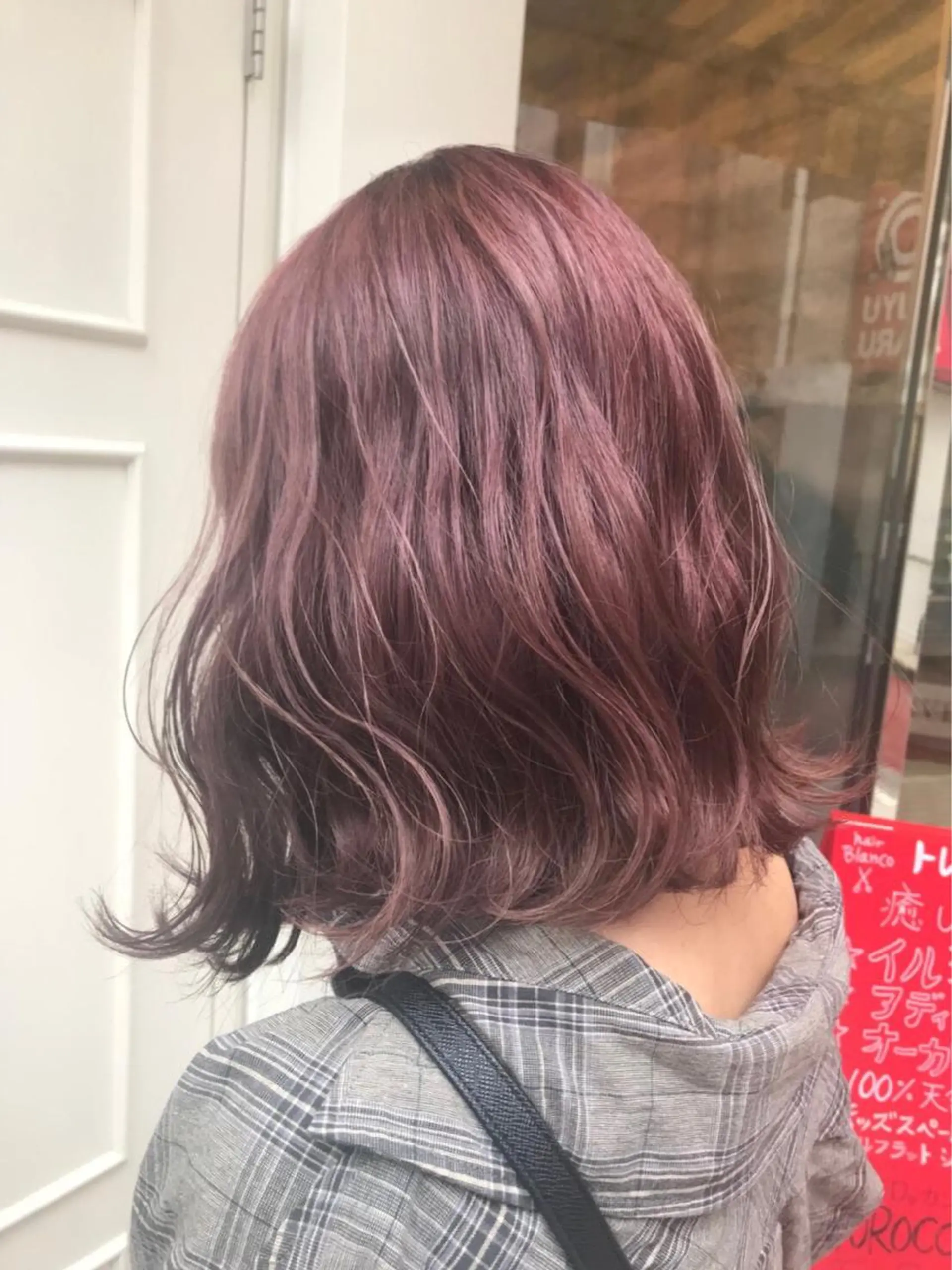 ミディアム カラー ピンクカラー 💈Blanco💈 カラー&ケア🌈のヘアスタイル