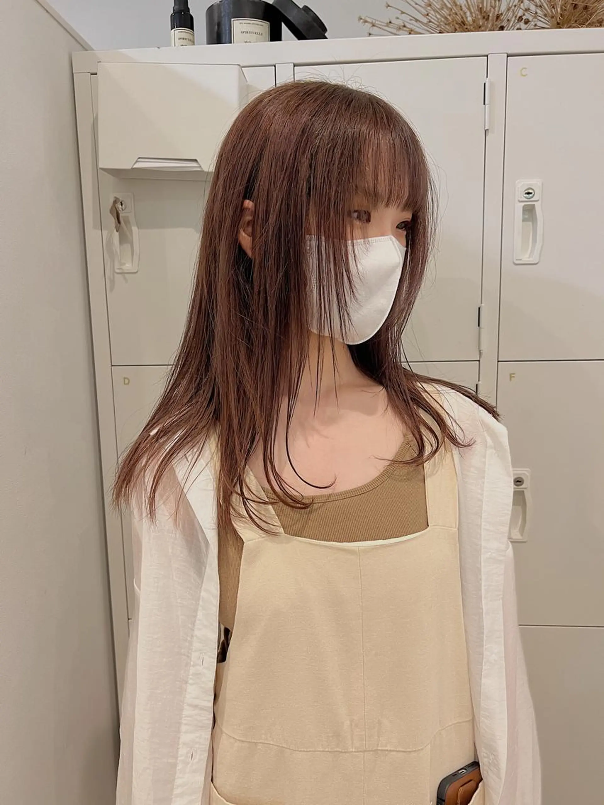 セミロング カラー kakeru パーマ美容師のヘアスタイル