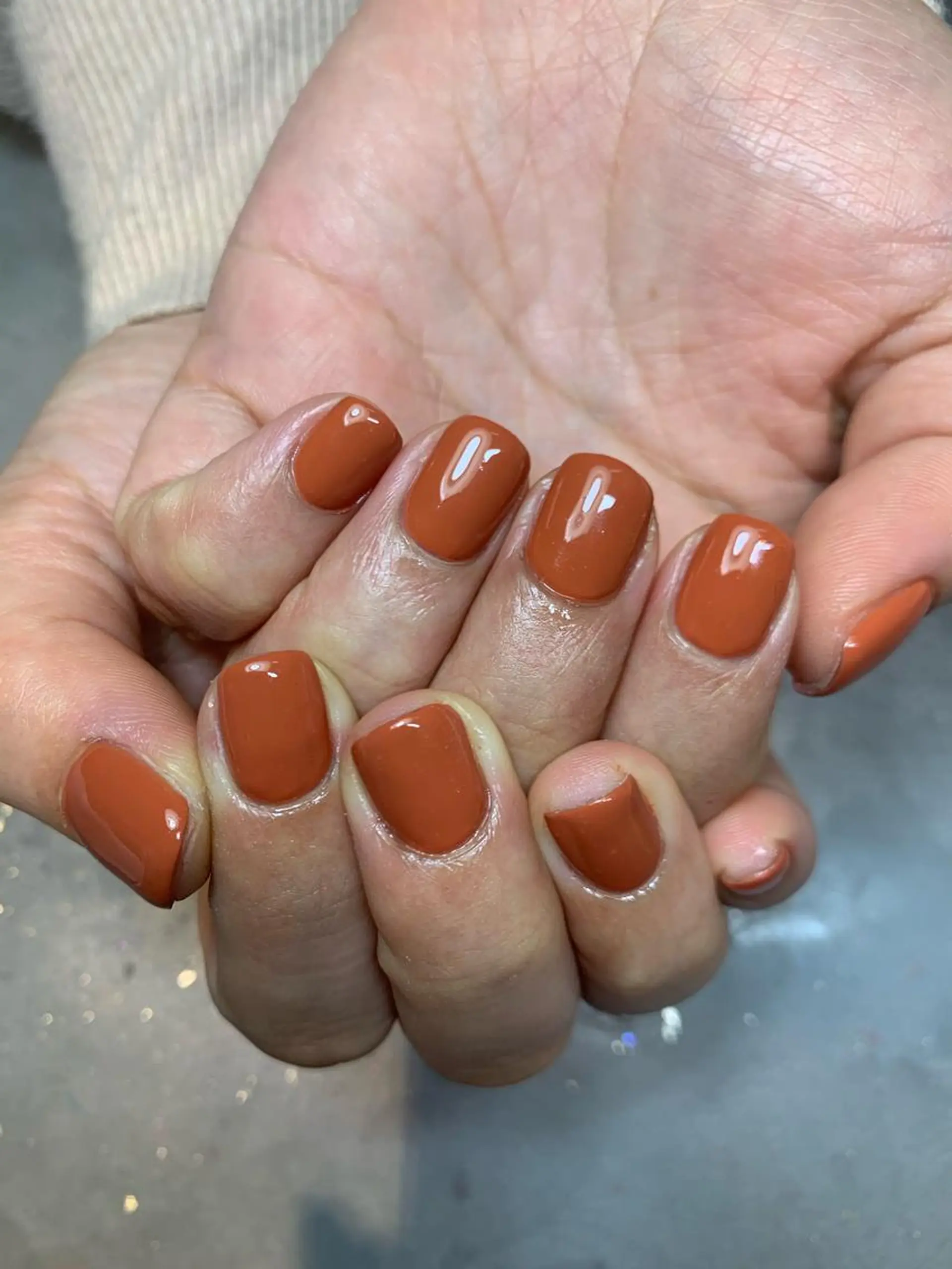 ネイル ワンカラーネイル アトリエ・マリス所属・福与 美幸のネイルデザイン