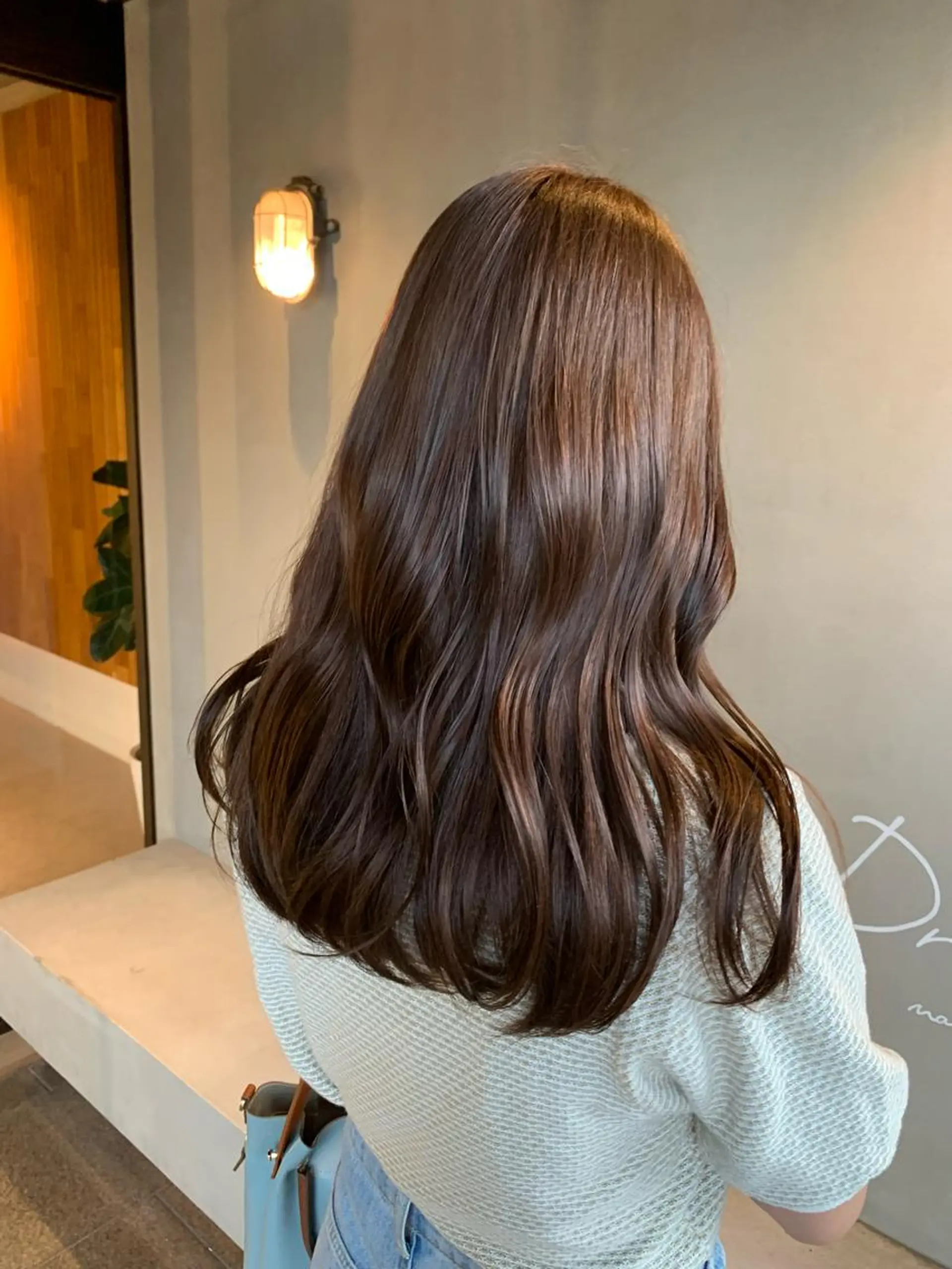 セミロング カラー ブリーチ/アレンジ 天満/chihiroのヘアスタイル