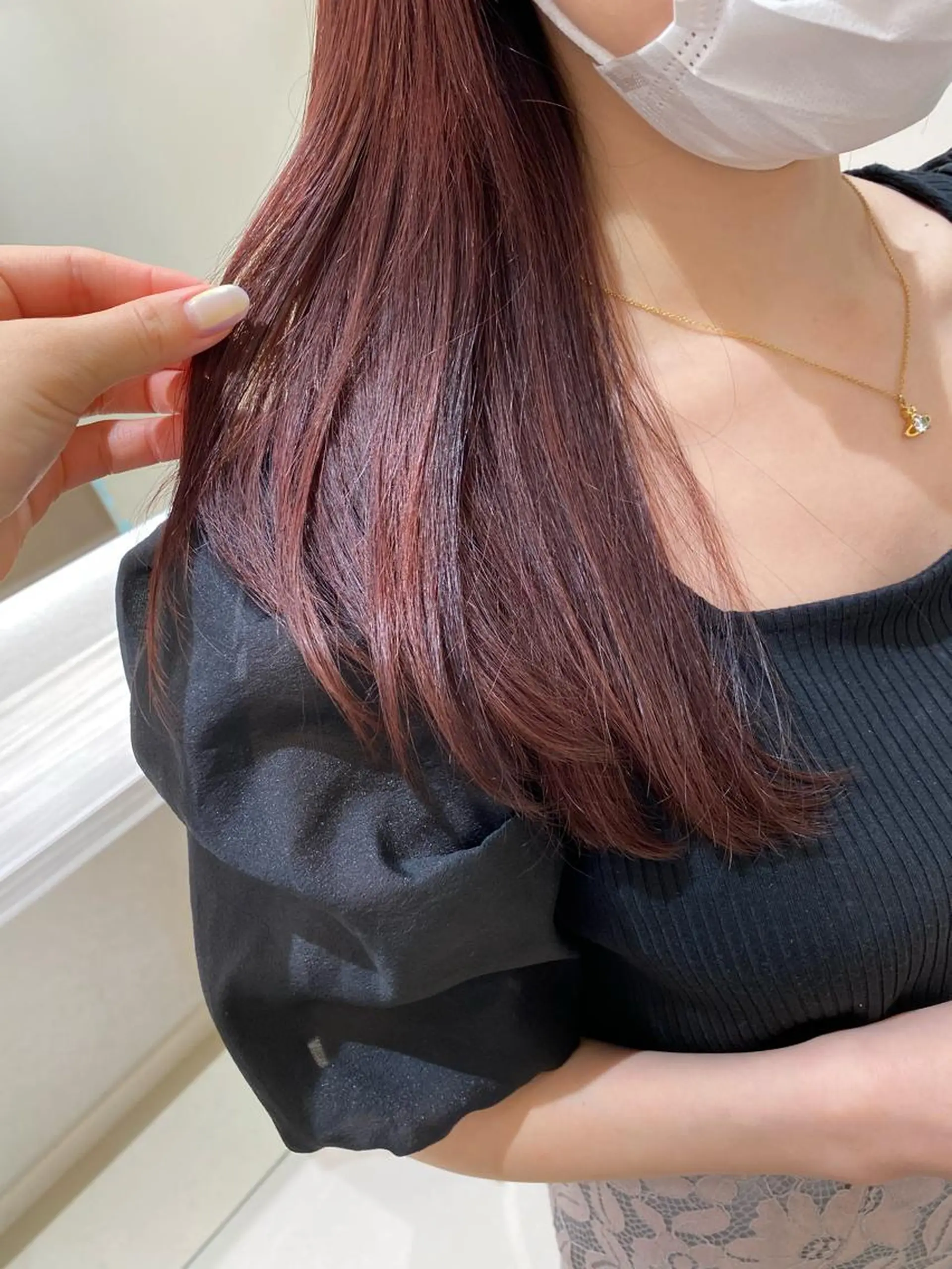 ロング カラー 銀座メンズ専門🖤 小島奈々のヘアスタイル