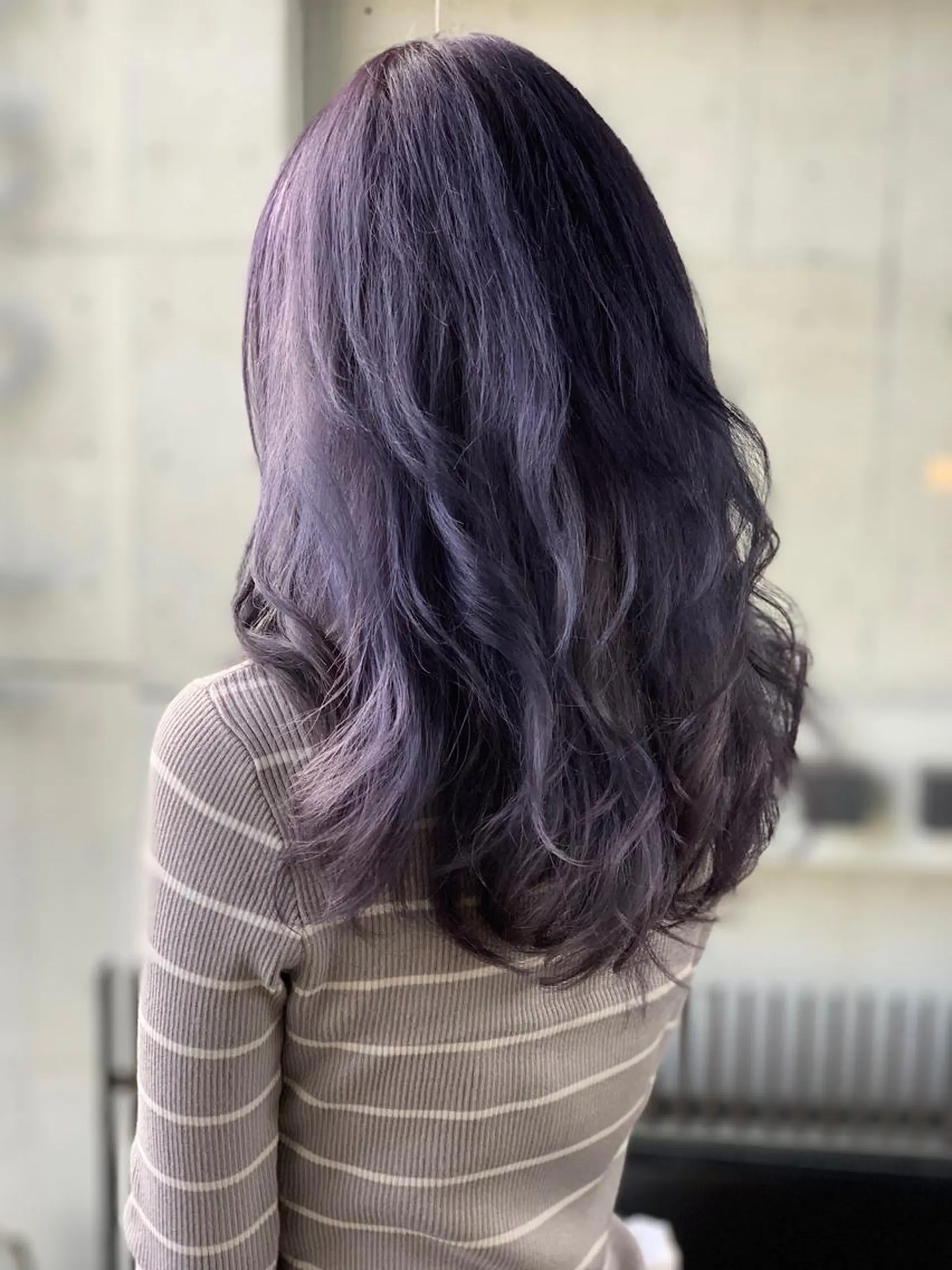 セミロング カラー ブリーチ グレージュ Merci メルシー 福岡、今泉のヘアスタイル