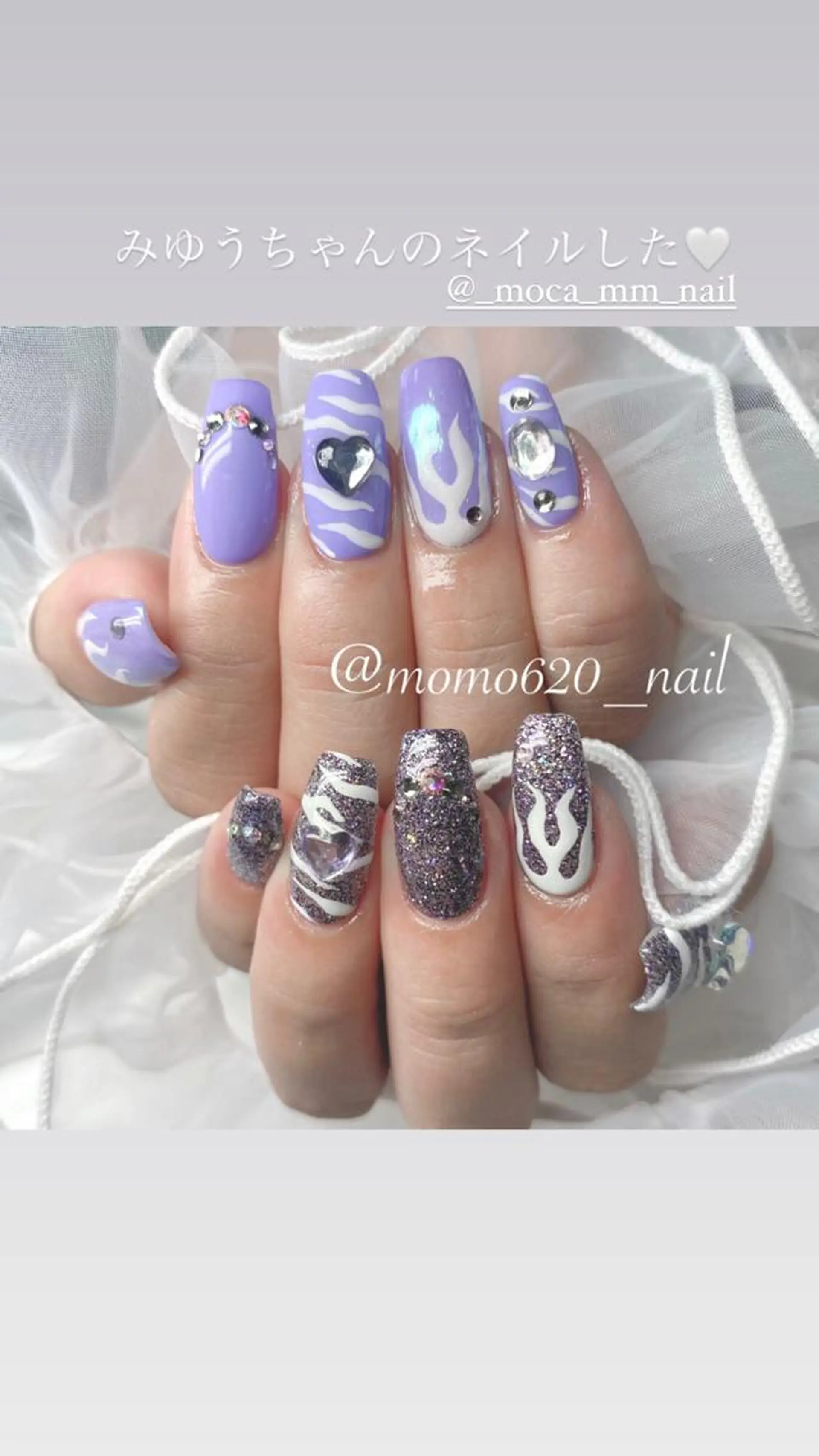ネイル キラキラネイル nailsalon moca 堀江店所属・moca堀江店 momokaのネイルデザイン