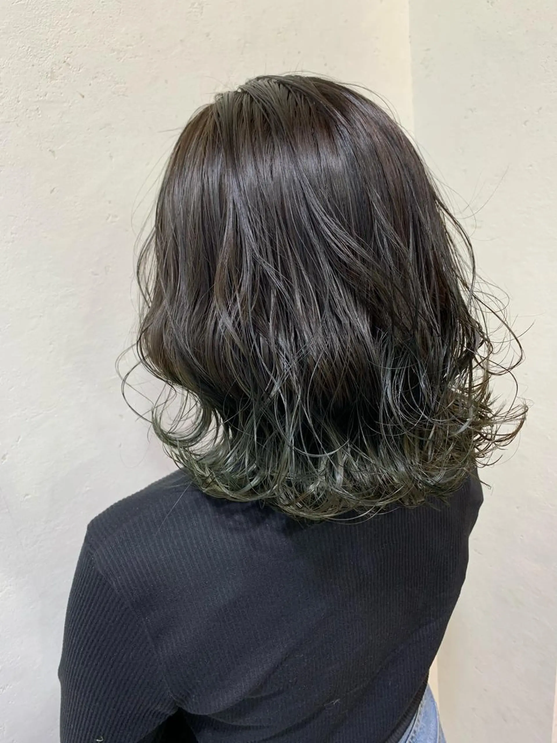 ミディアム カラー ヘアカラー トリートメント 天野 開のヘアスタイル