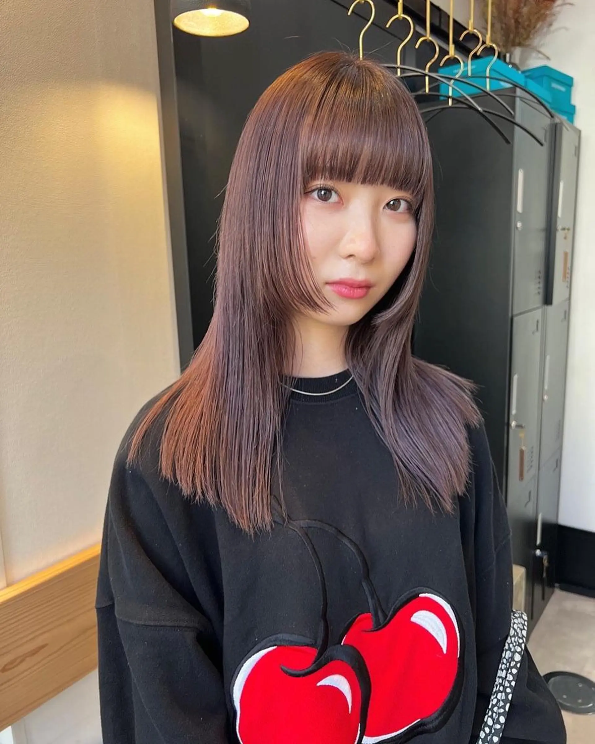 ロング カラー カット 田川 華奈のヘアスタイル