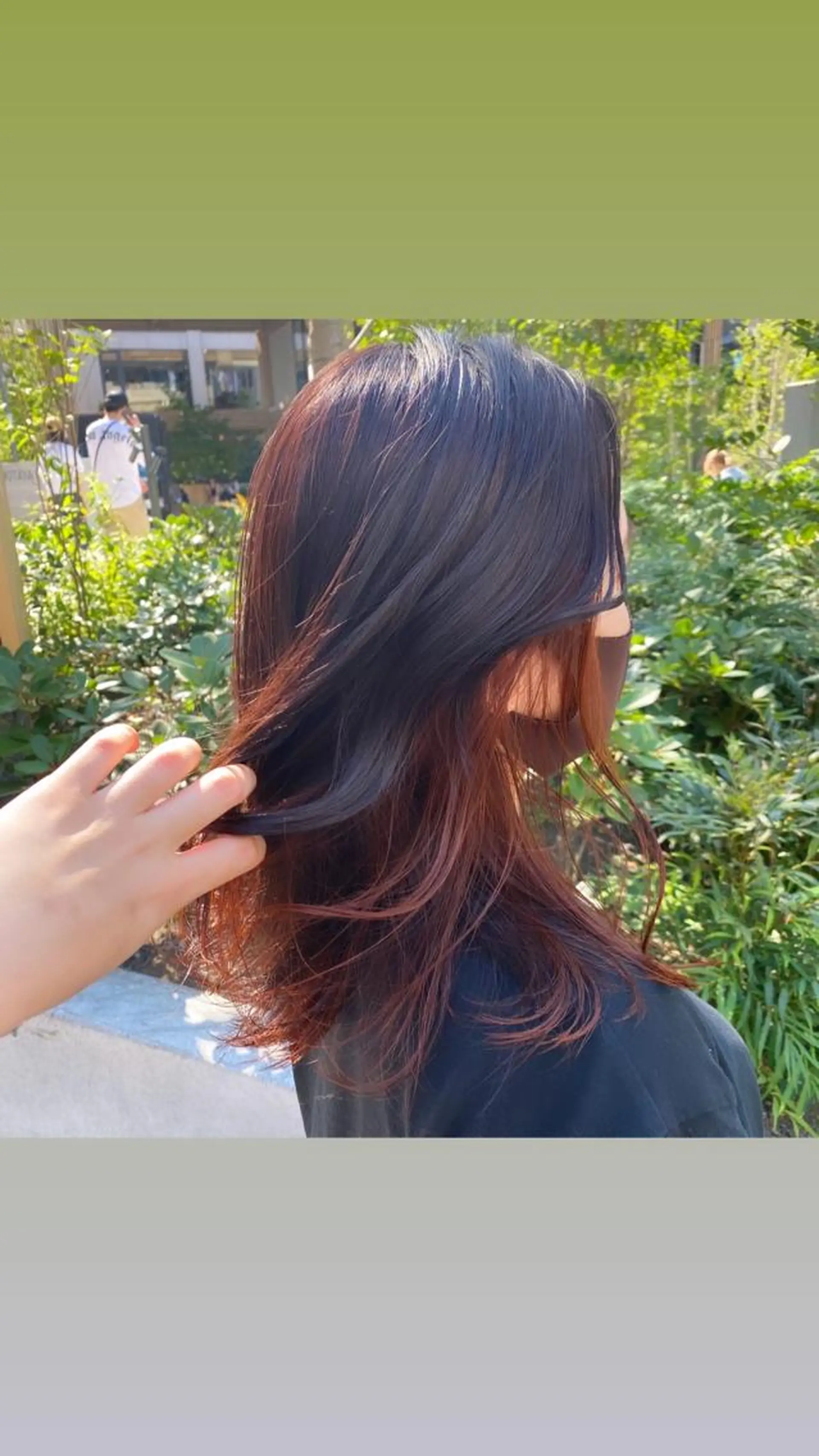 ミディアム カラー ブリーチ ブラウンカラー ブリーチなしカラー オレンジ オレンジブラウン kai .のヘアスタイル