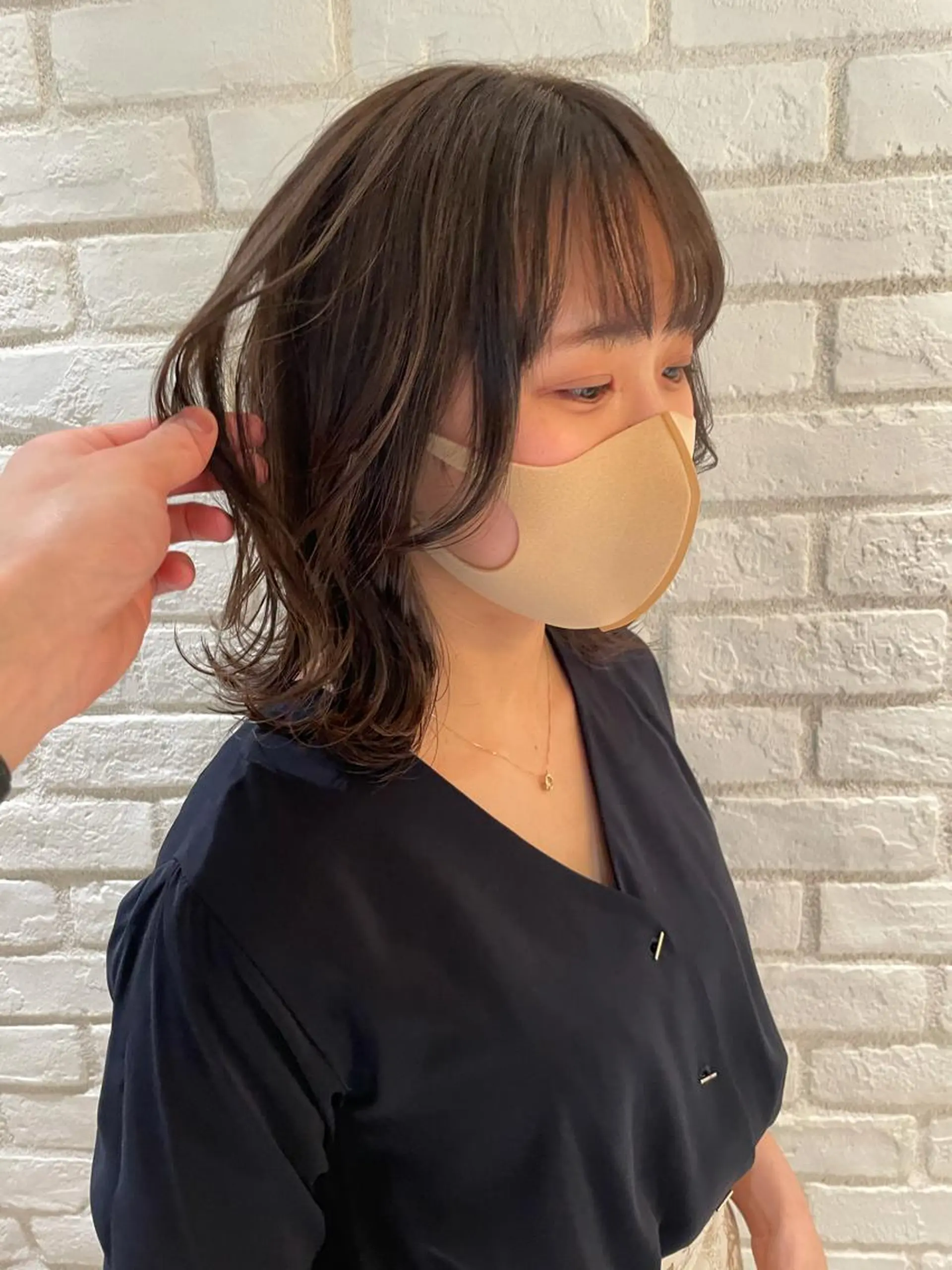 ミディアム ミディアムレイヤー レイヤーカット 【ショート、艶髪】 新海龍哉のヘアスタイル
