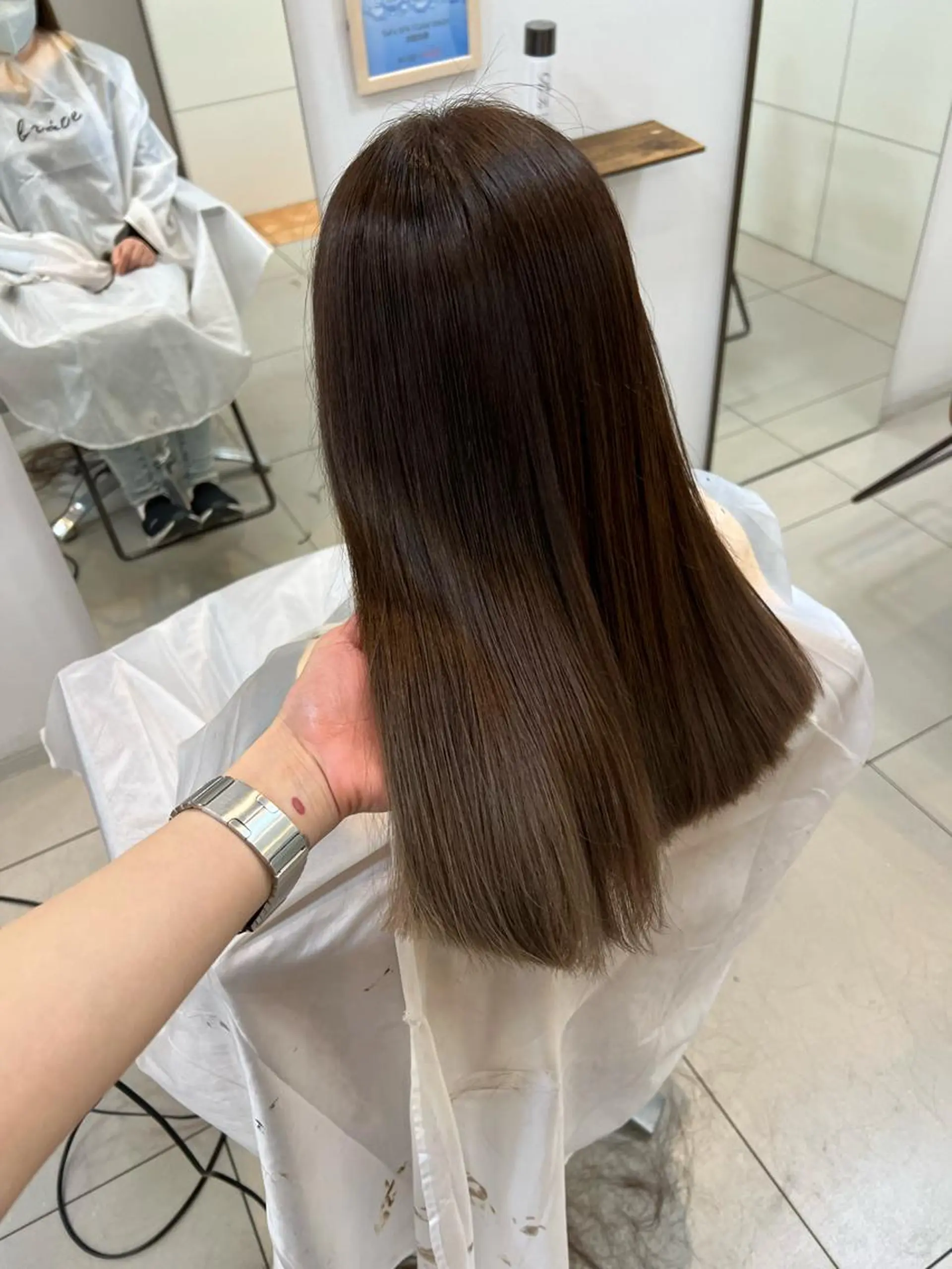 ロング カラー ブラウンカラー SOYONなんば店 ／韓国風のヘアスタイル