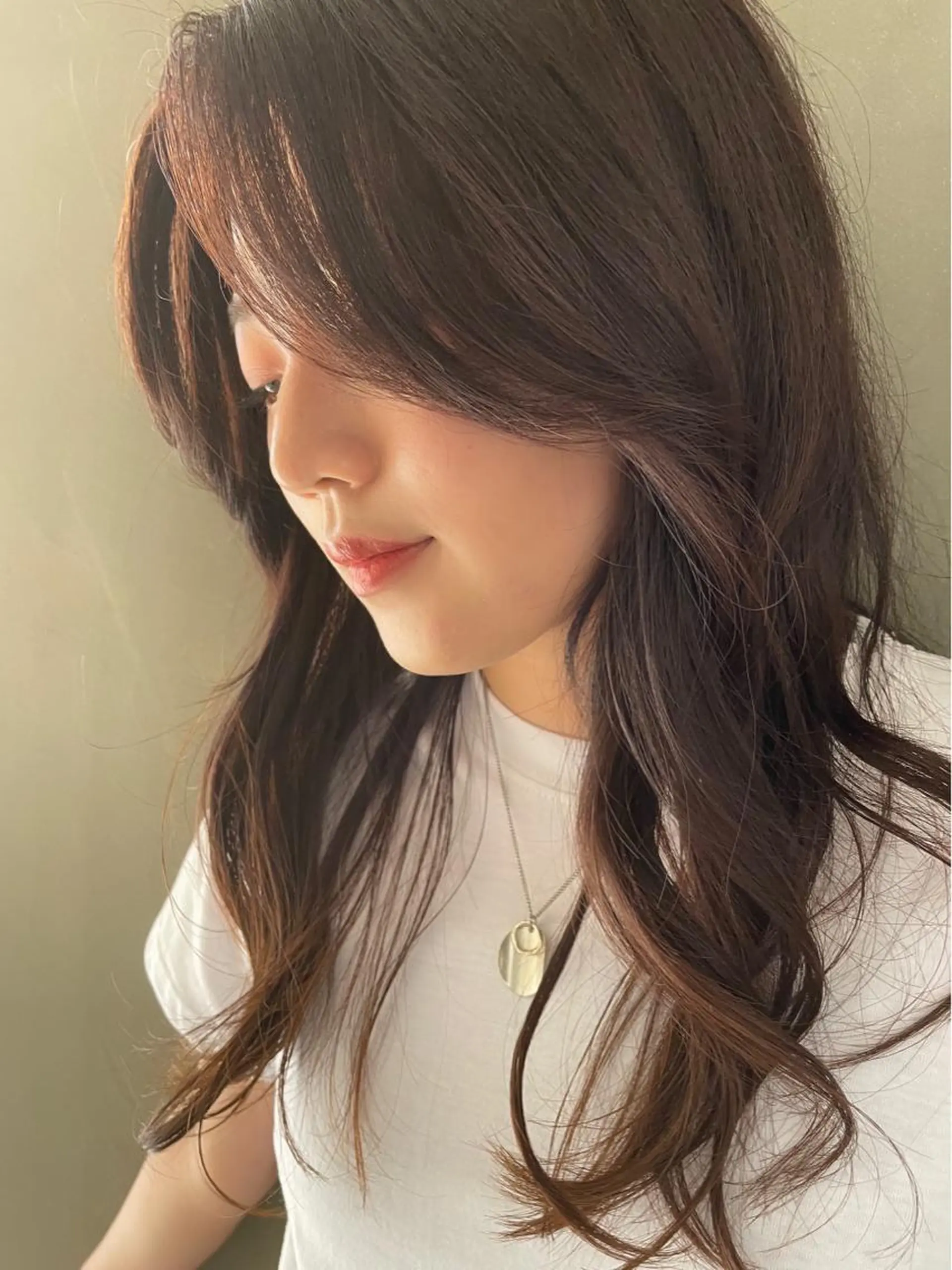 セミロング 韓国風ヘア mono.所属・南茨/ヘッドスパ /カット/momoのヘアスタイル