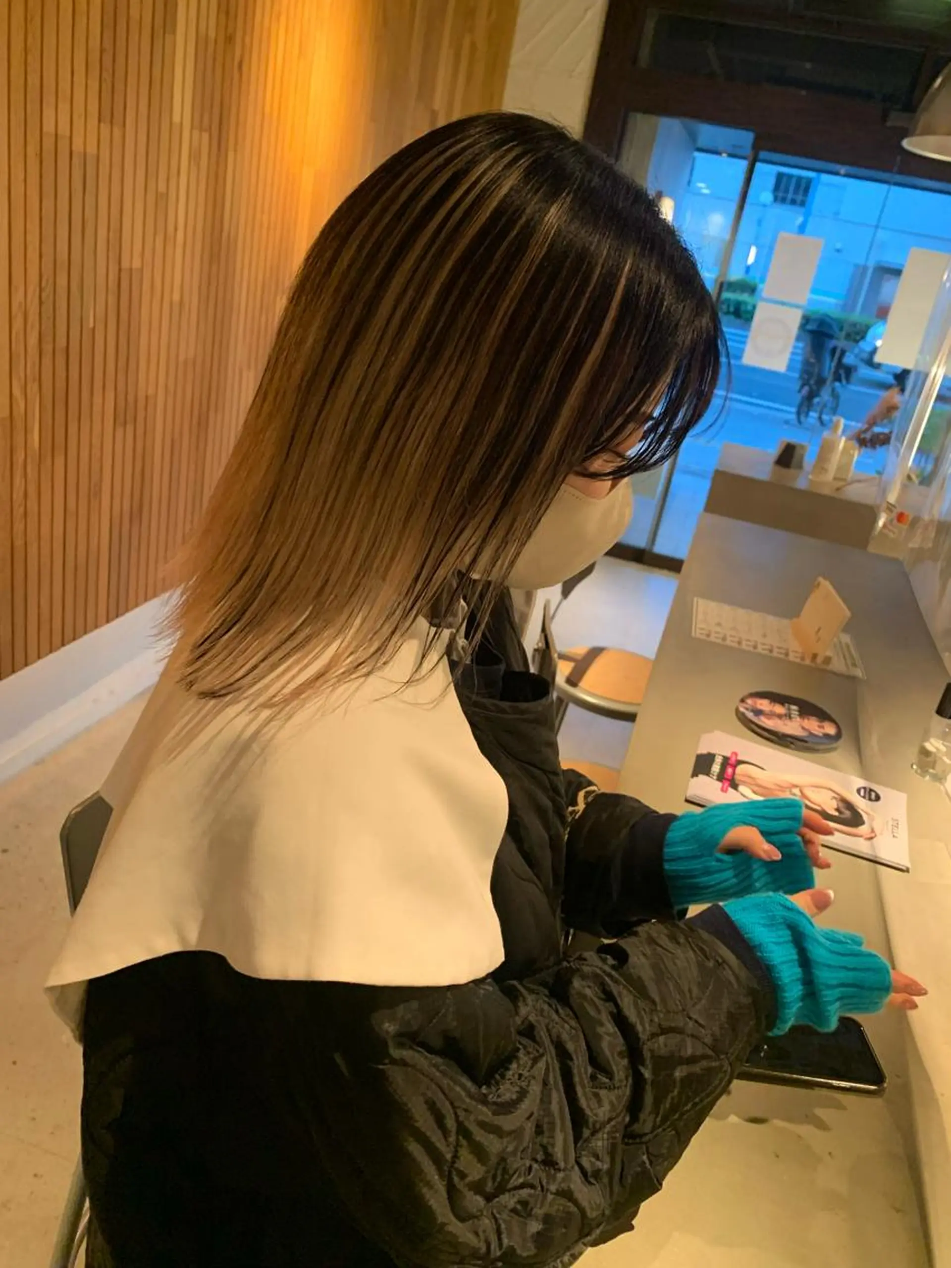 ミディアム カラー ヘアカラー ブリーチ/アレンジ 天満/chihiroのヘアスタイル