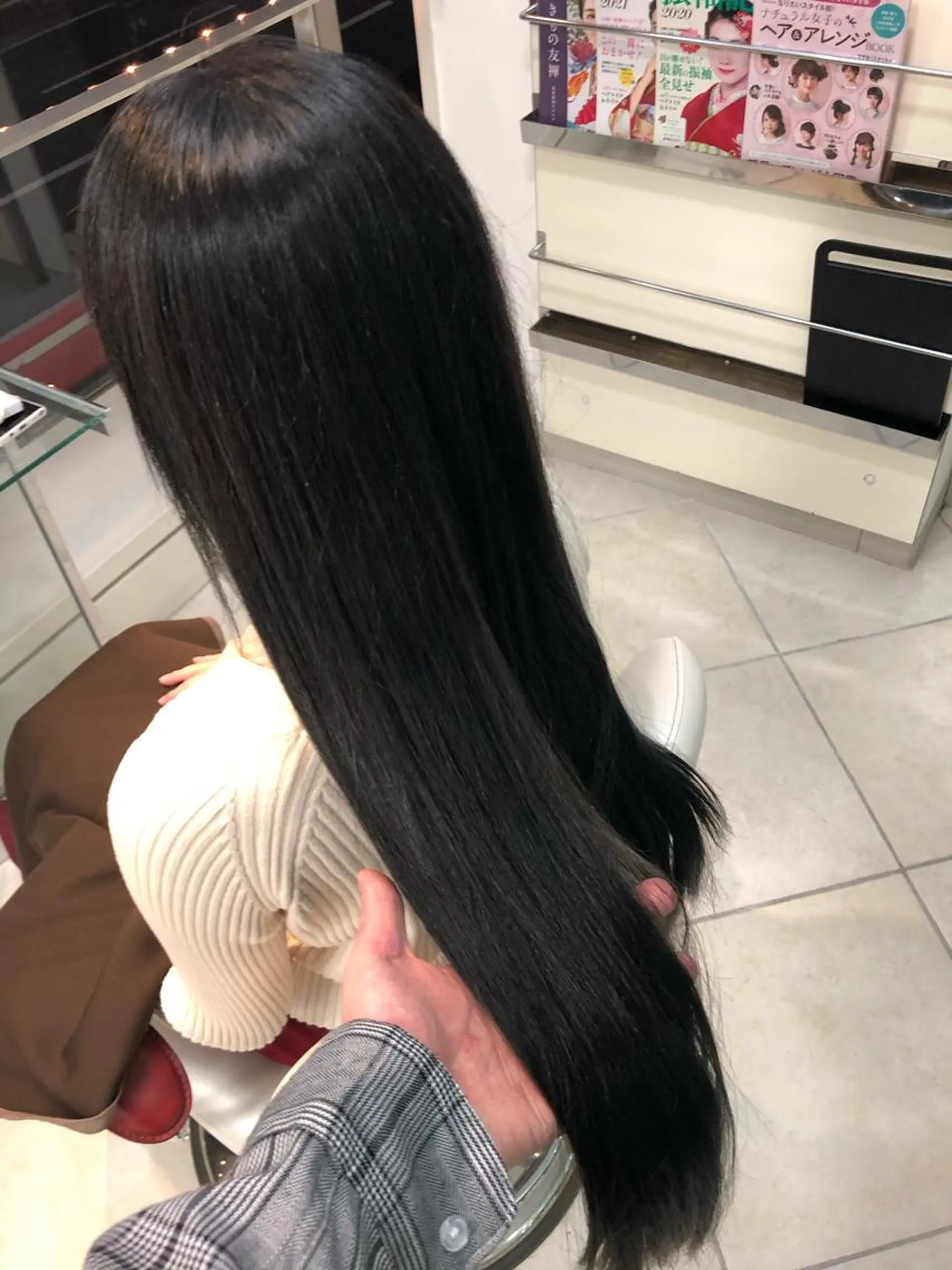 ロング カット 縮毛矯正 【髪質改善◎】 佐瀬翔のヘアスタイル
