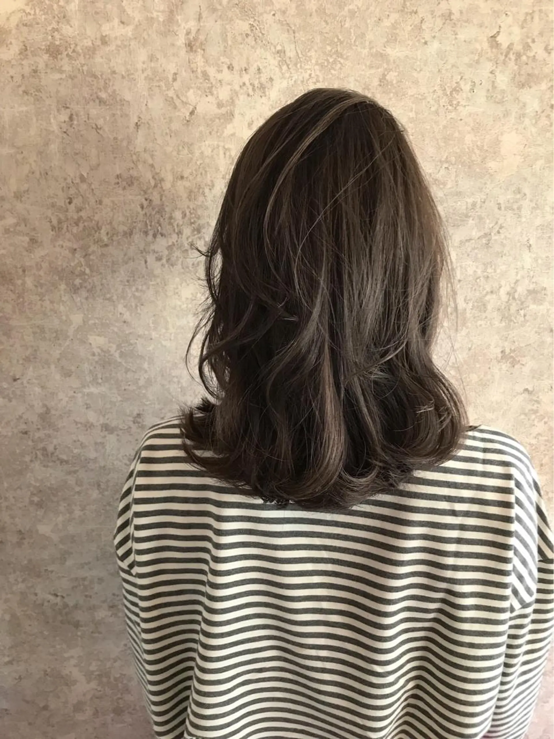カラー パーマ ヘアアレンジ ハイライトカラー オリーブカラー 髪質改善 mihoko/ ニュアンスパーマのヘアスタイル