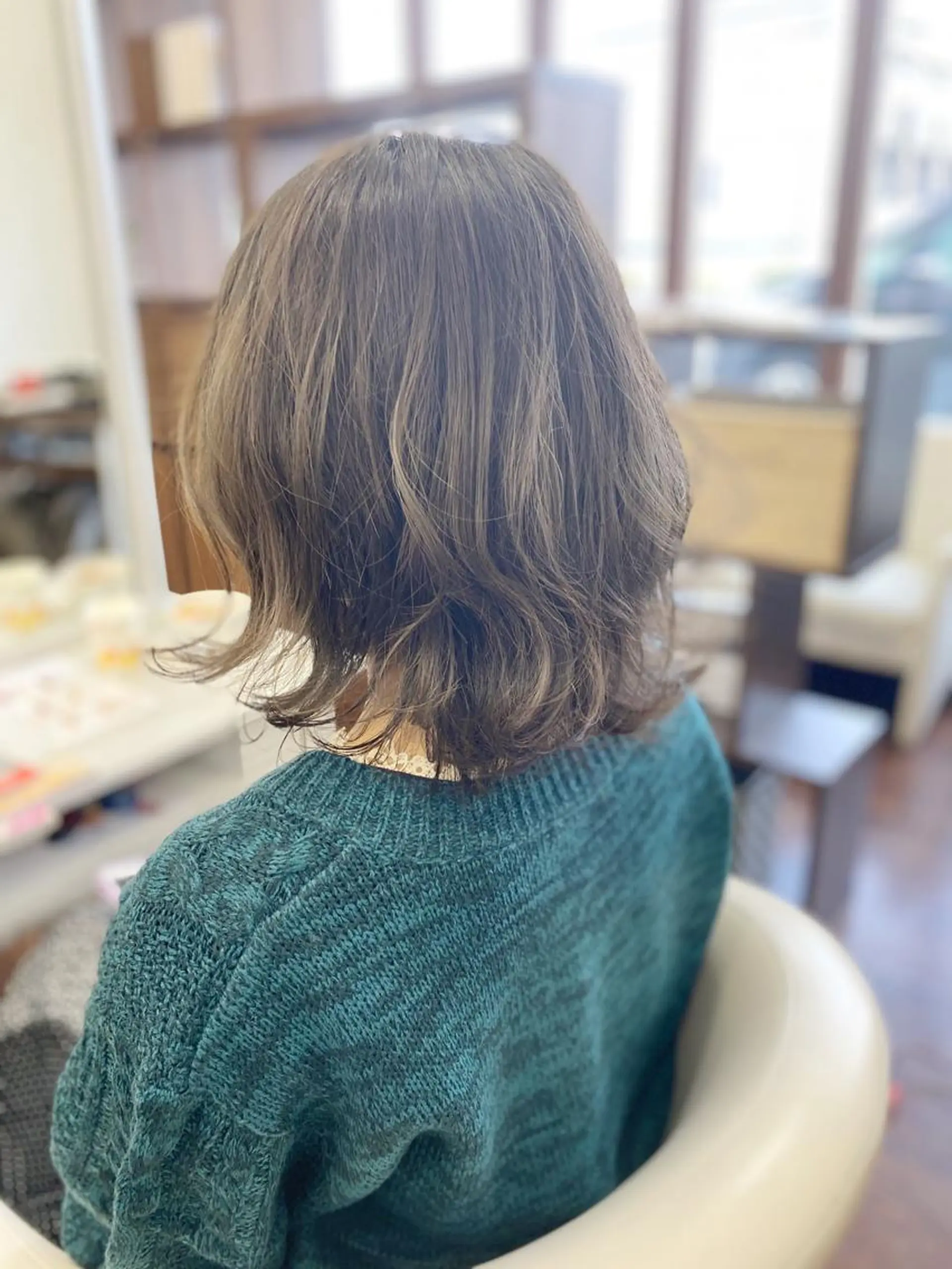ミディアム ヘアカラー 細川武琉 Aqua limeのヘアスタイル