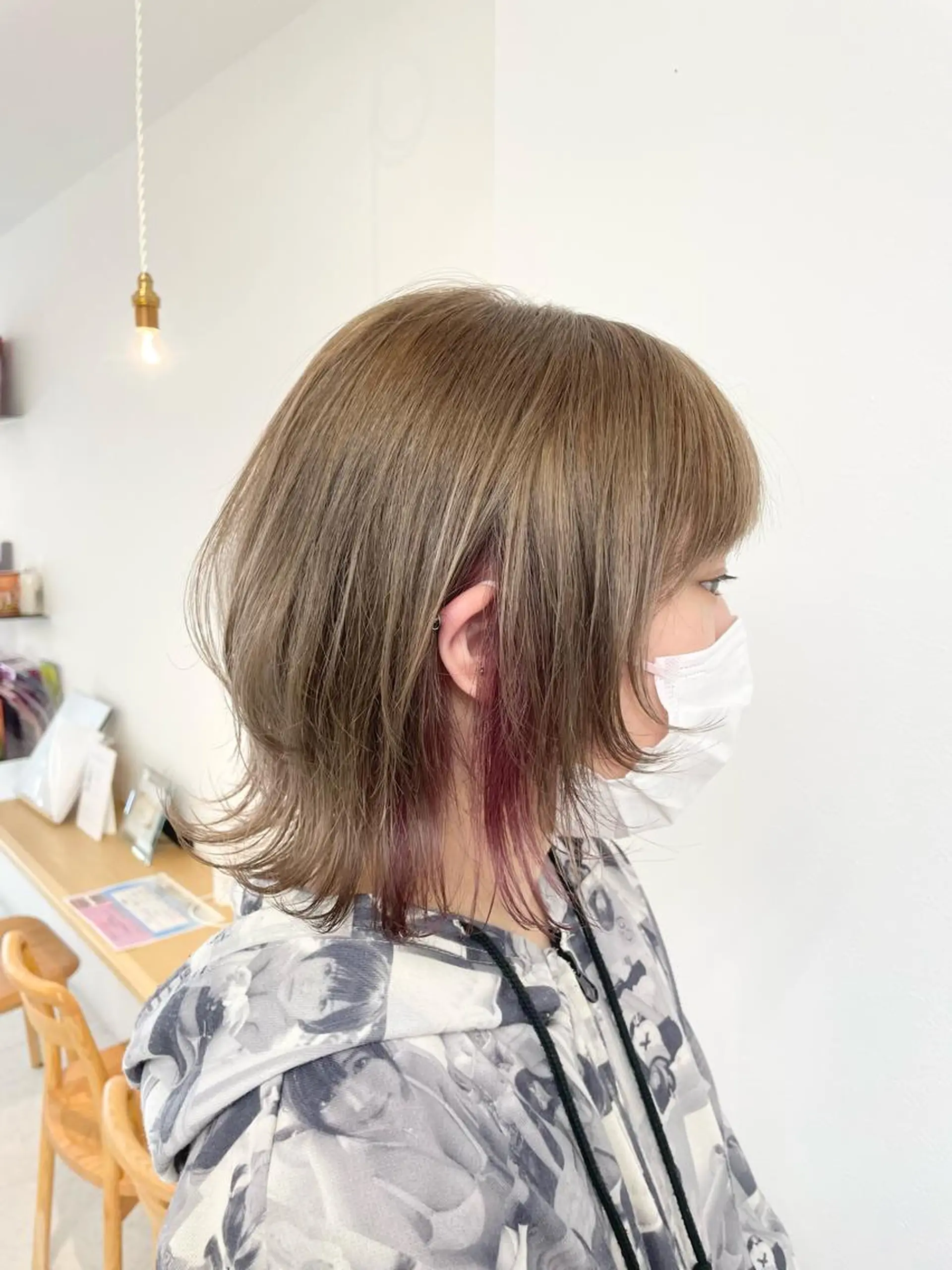 ショート カラー ブリーチ ダブルカラー イヤリングカラー インナーカラー 【NOE】┊ hanasakayaのヘアスタイル