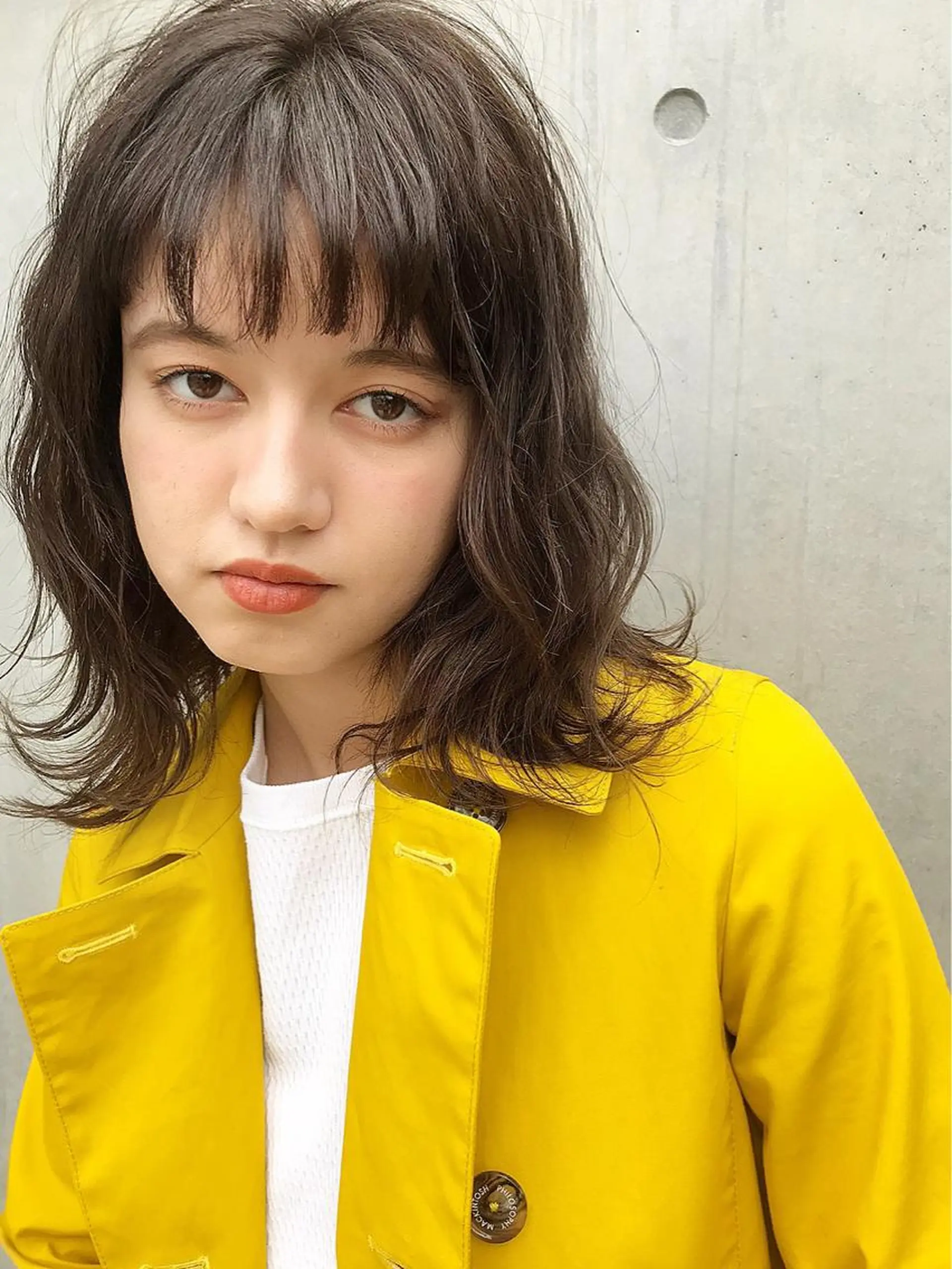 ミディアム カラー アッシュ カット コジマ ダイスケのヘアスタイル