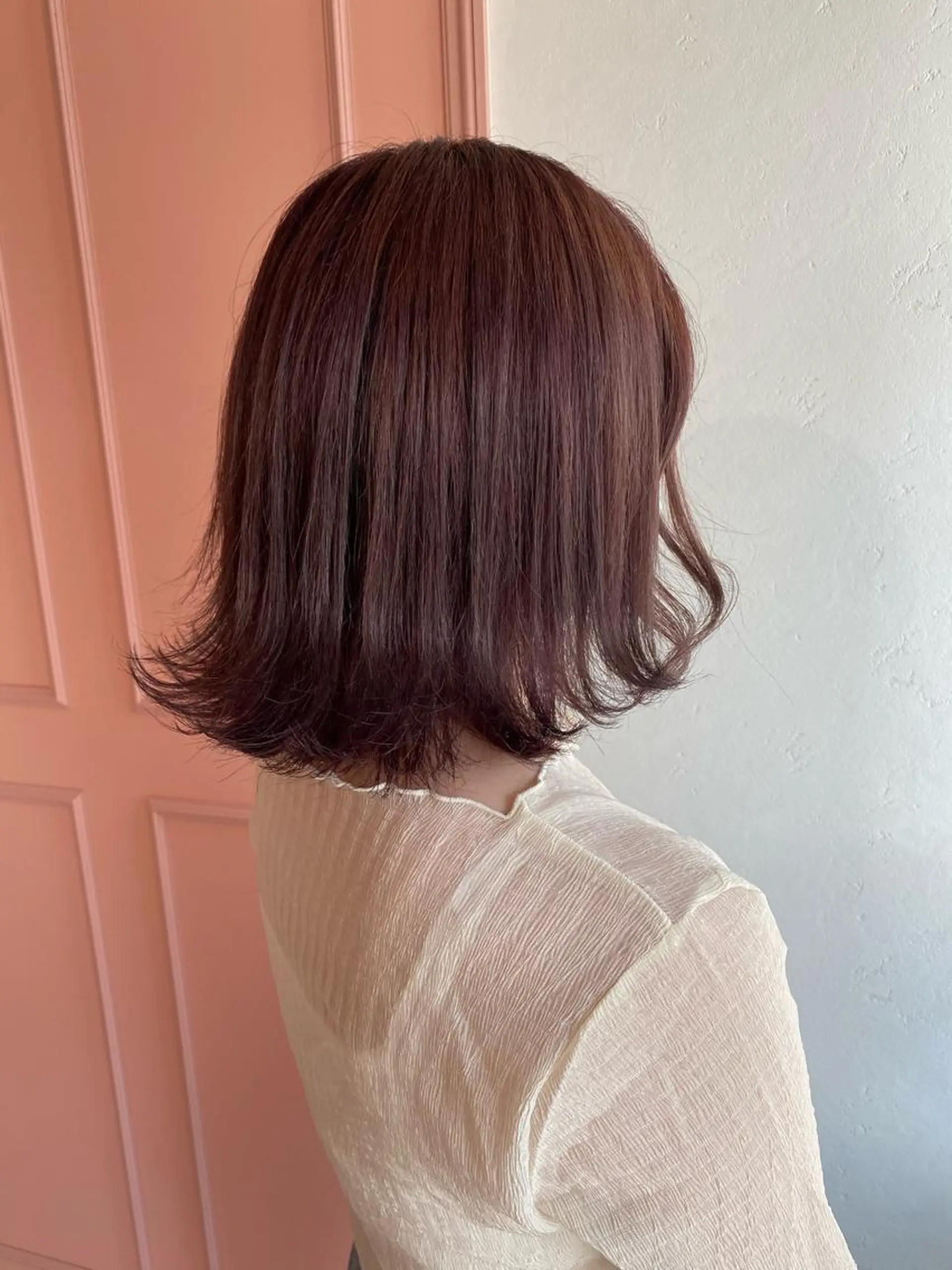 ミディアム カラー カット ヘアカラー 梛木 唯のヘアスタイル