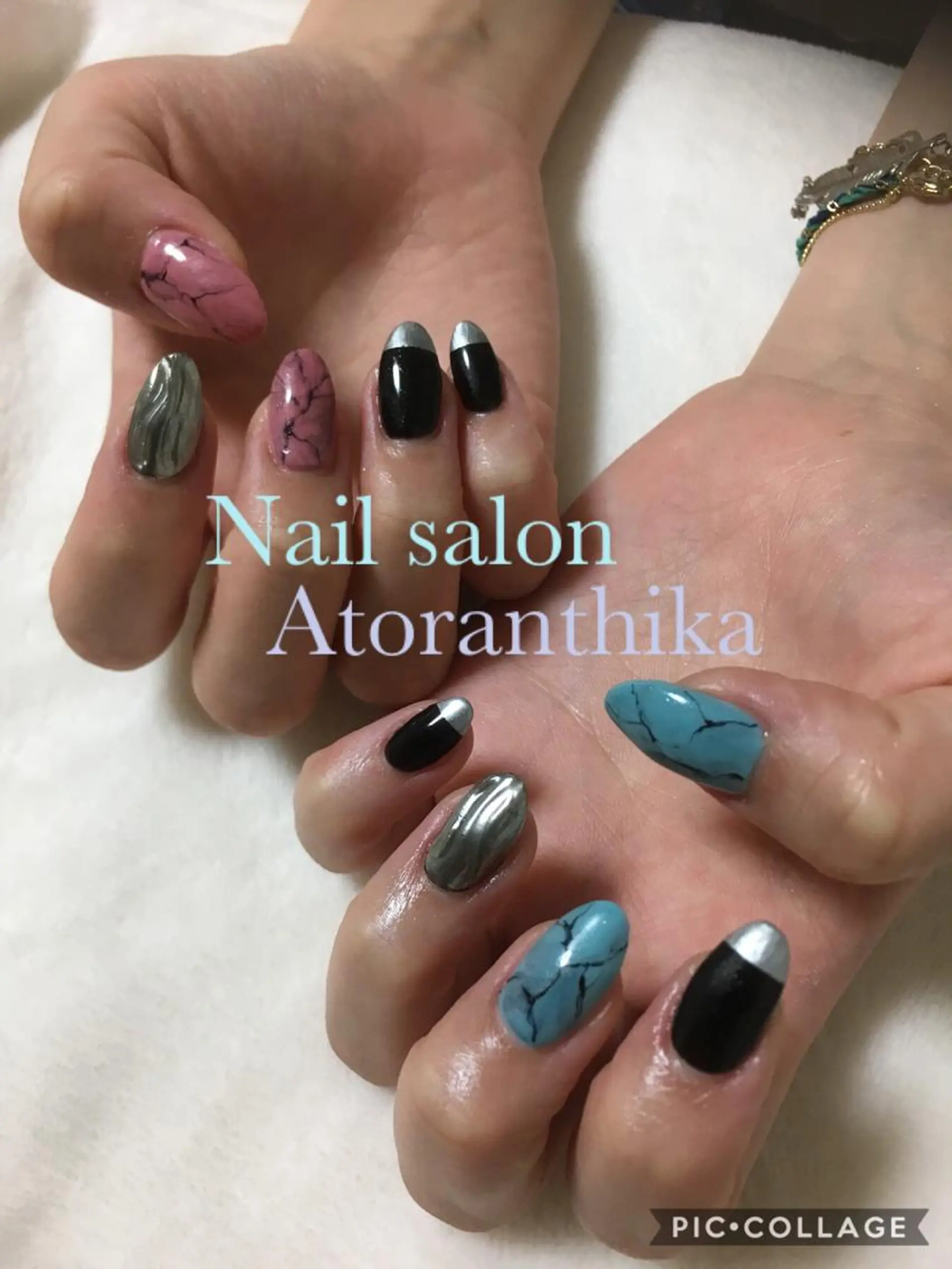 ネイル 長さ出し ジェルネイル スカルプネイル Nail salon Atlantica所属・Nail salon ✩ ｱﾄﾗﾝﾃｨｶのネイルデザイン