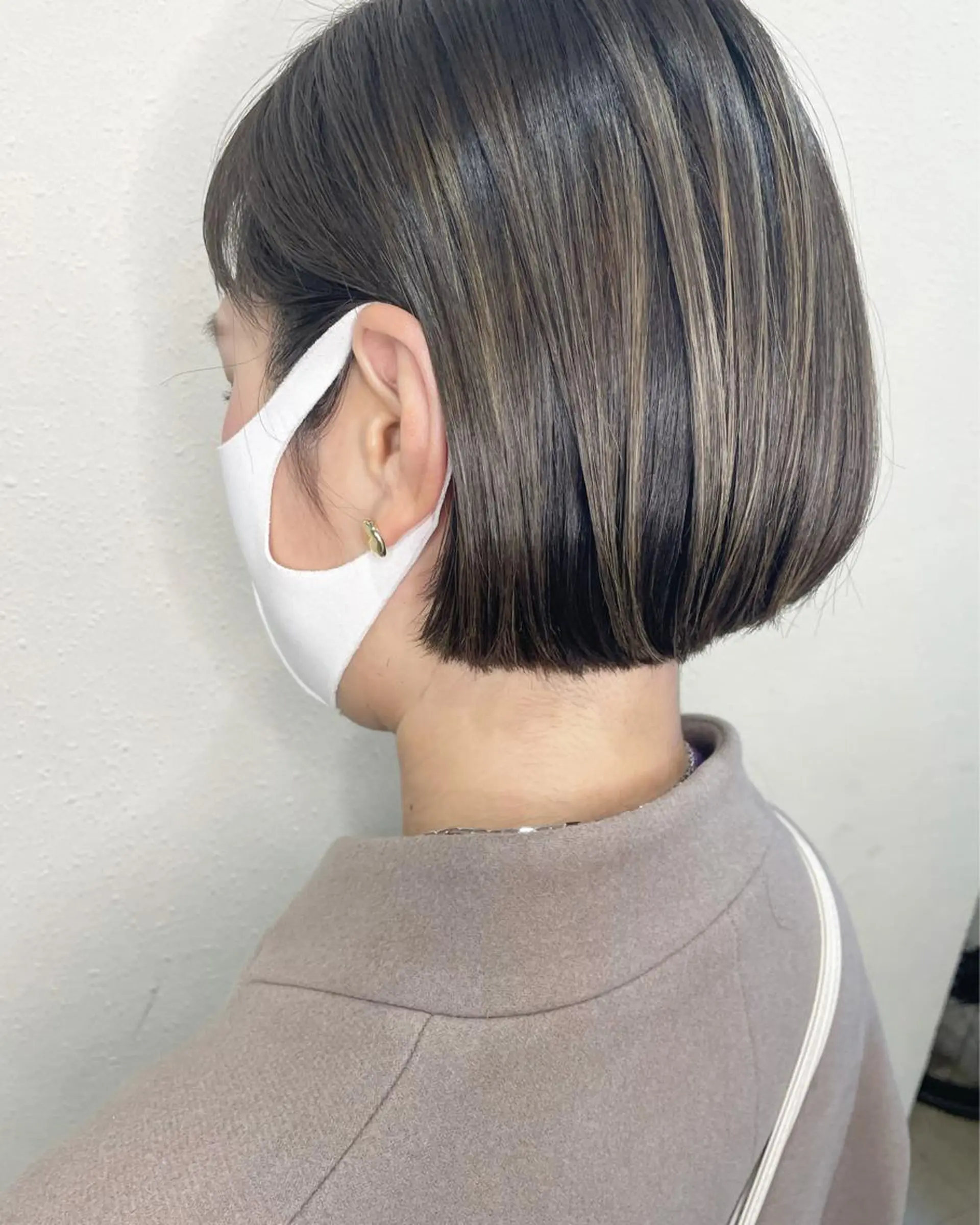 ショート ハイライト カット ヘアカラー トリートメント ショート/ボブ専門 宮脇美奈/南船場のヘアスタイル