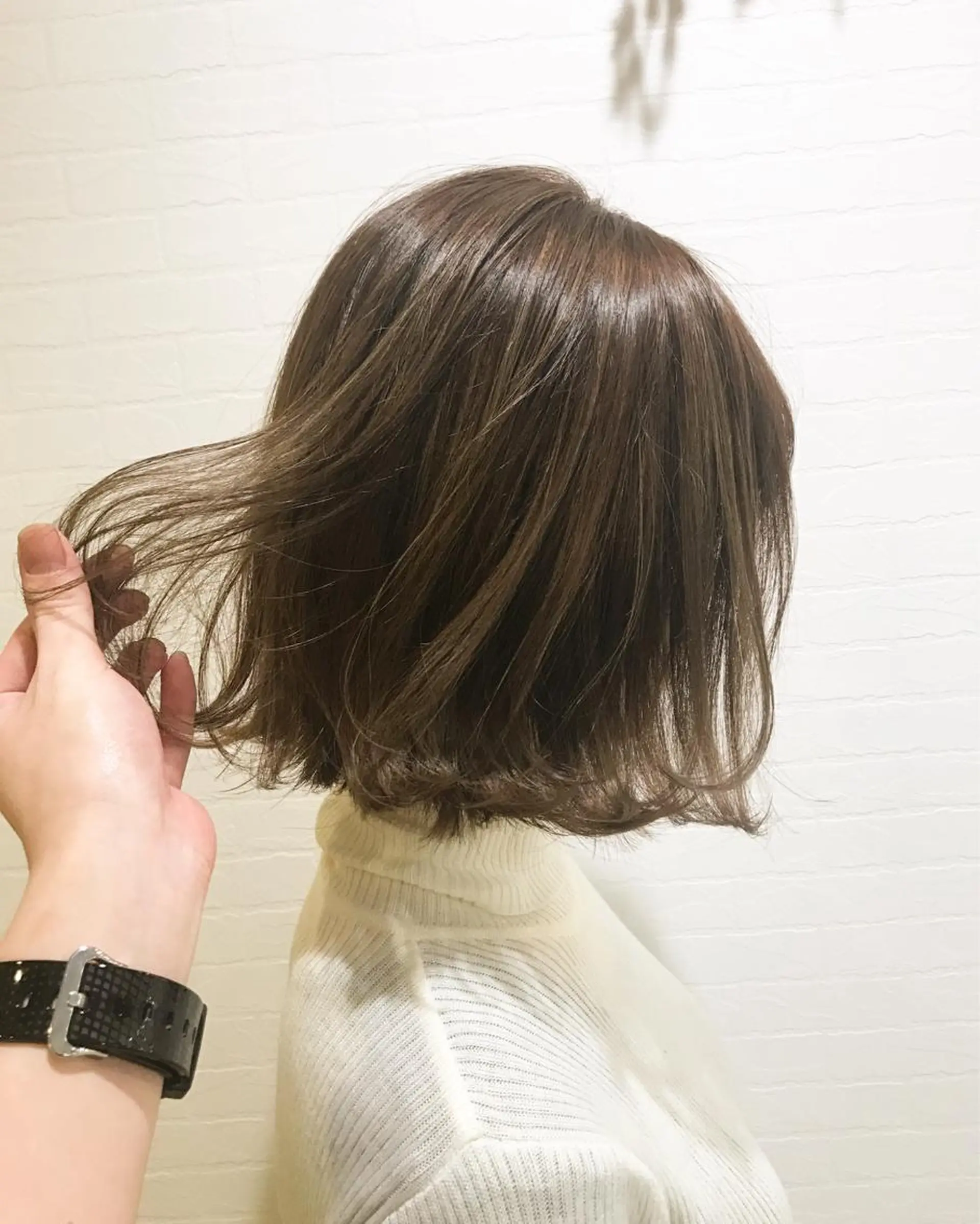 ショート カラー ヘアアレンジ ベージュカラー ハイライトカラー ハイライト ヘアカラー トリートメント BANK'S hair所属・💐ケラチン 髪質改善寺坂雄飛💐のヘアスタイル