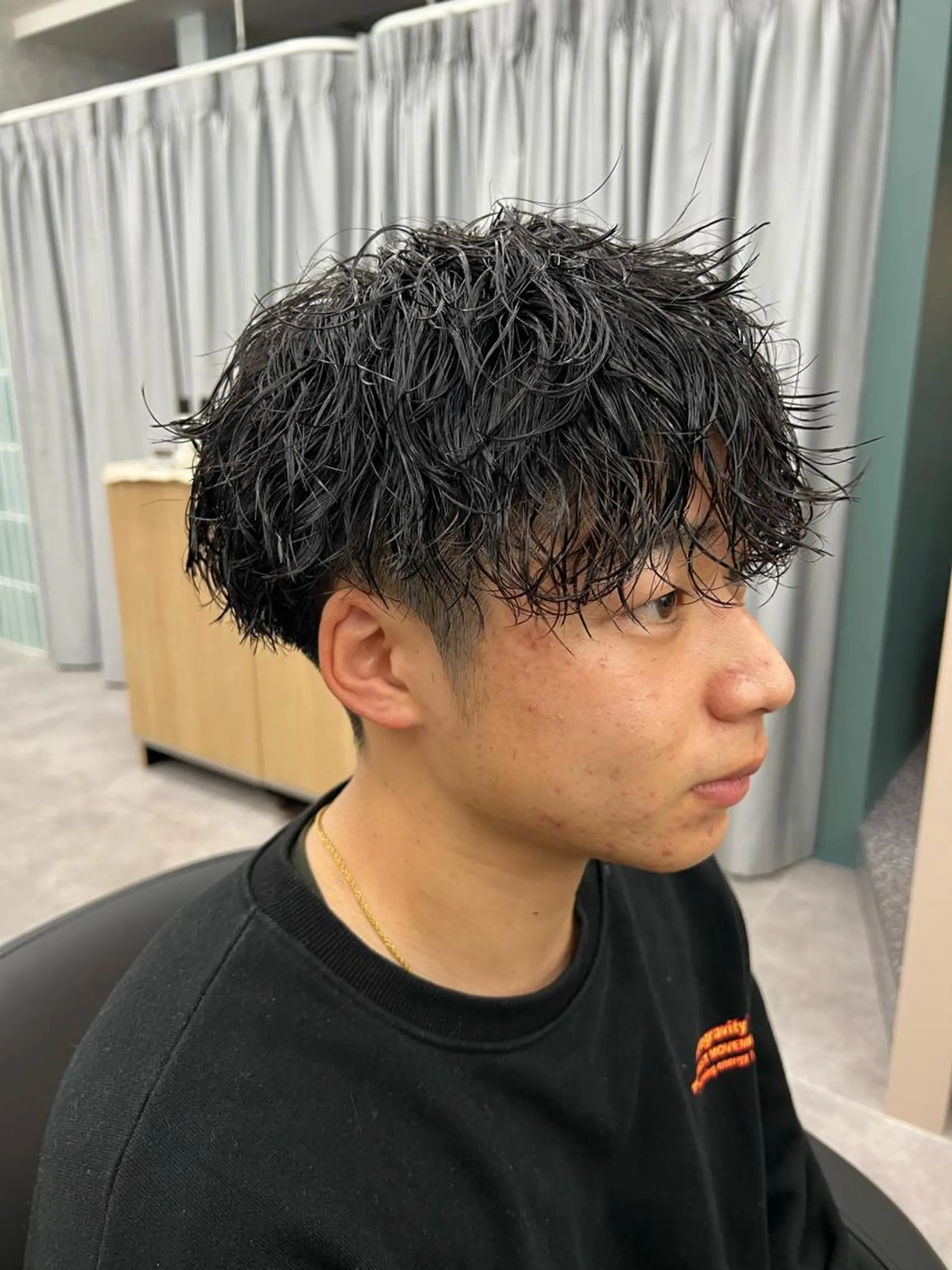 ショート メンズ カット パーマ Agu hair onyx所属・松本 康佑のヘアスタイル