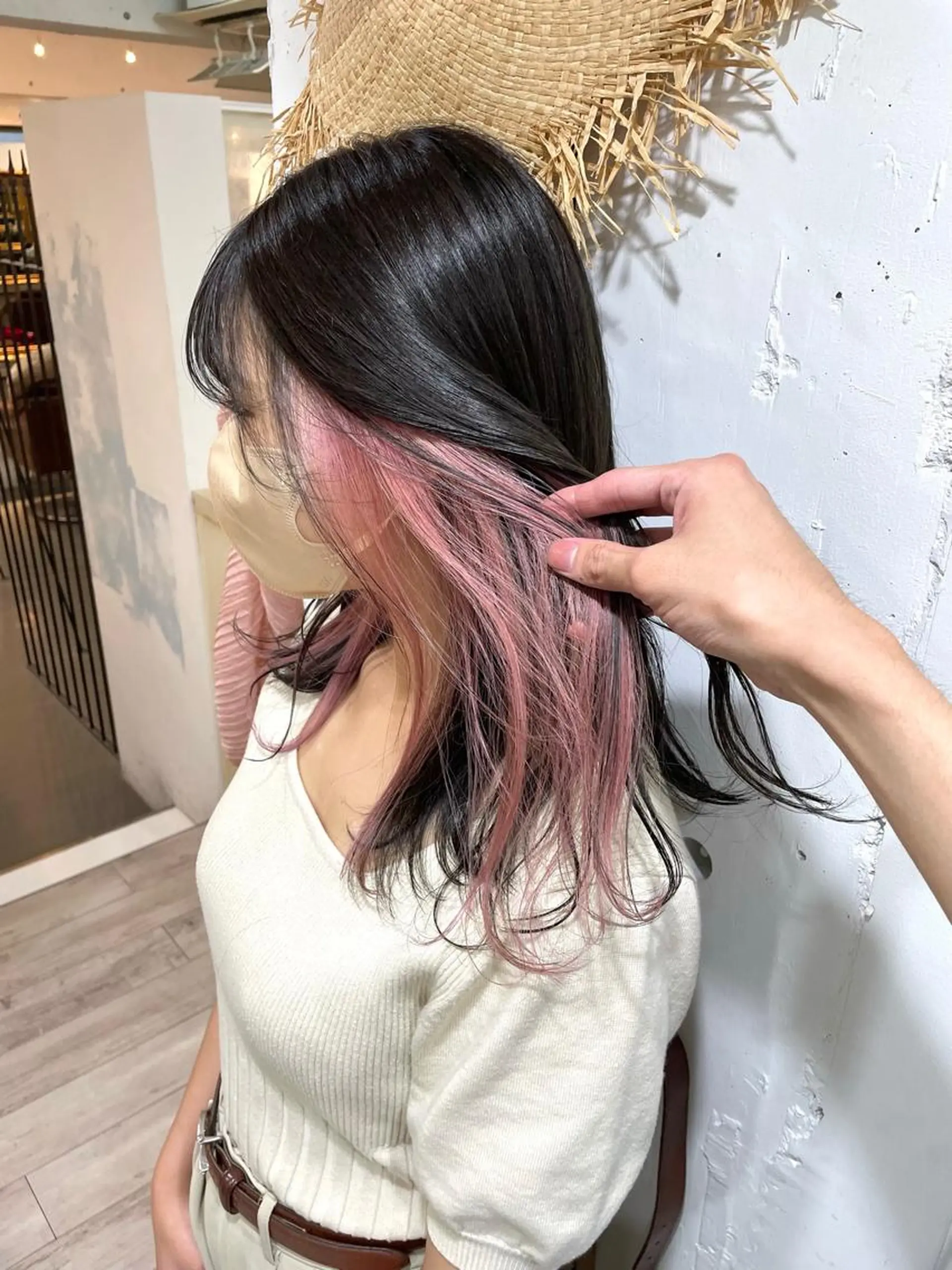 ロング カラー ヘアカラー カラーが上手い 辻悠月のヘアスタイル