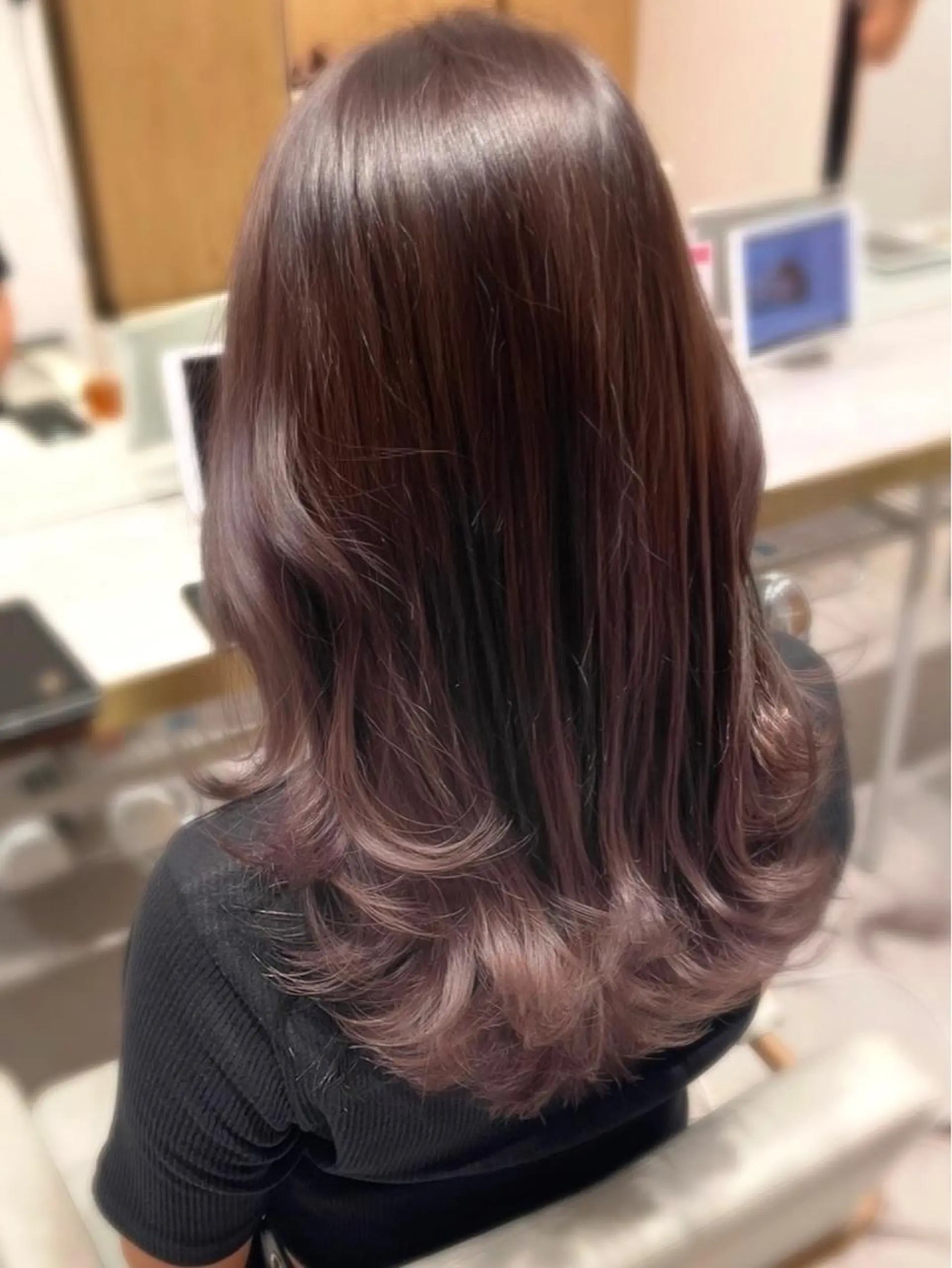 セミロング カラー カット トリートメント 顔周り特化/韓国ヘア /レイヤー/吉野幸大のヘアスタイル