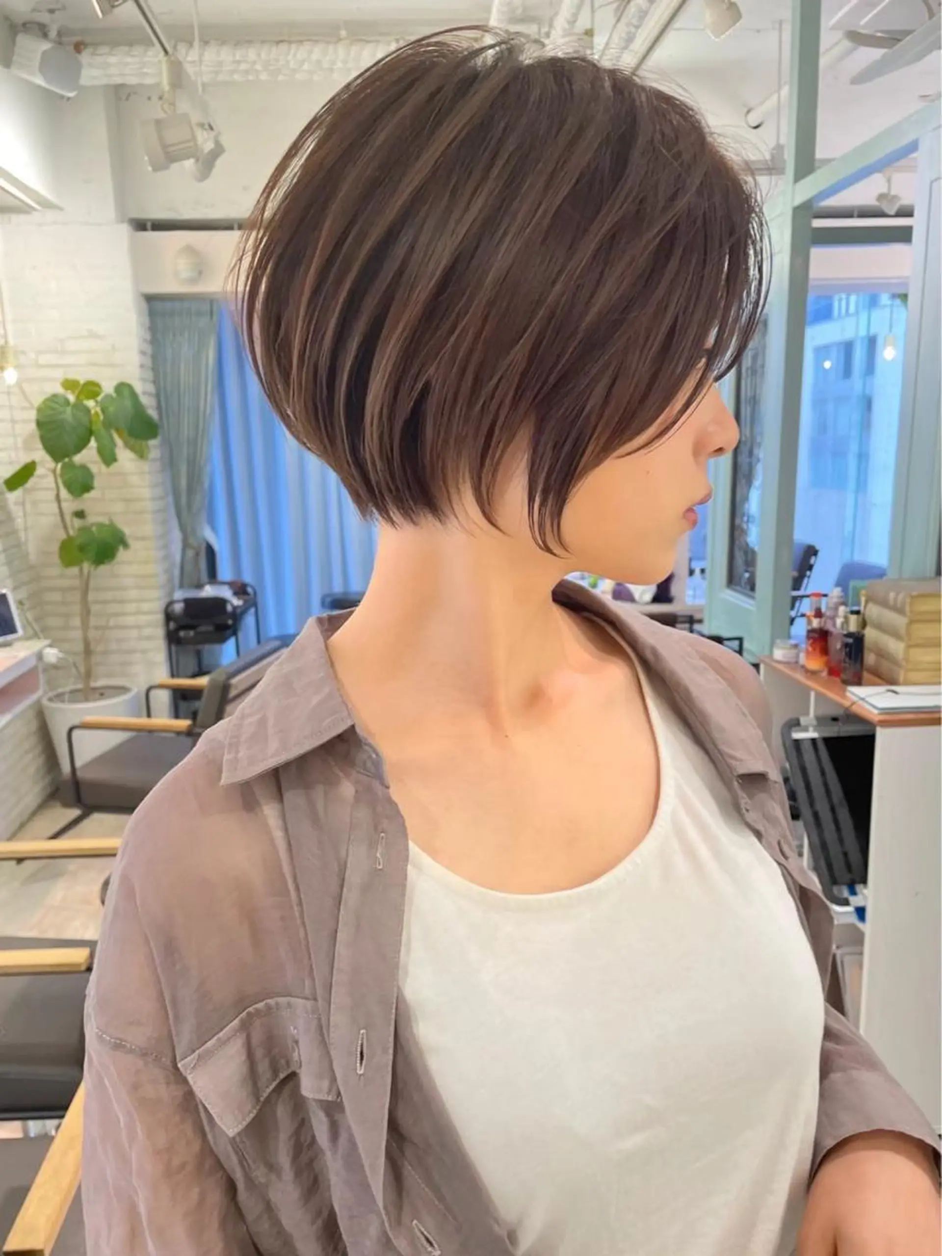 ショート カラー カット トリートメント ボブ/ショート/ 縮毛矯正⚜️工藤昴のヘアスタイル