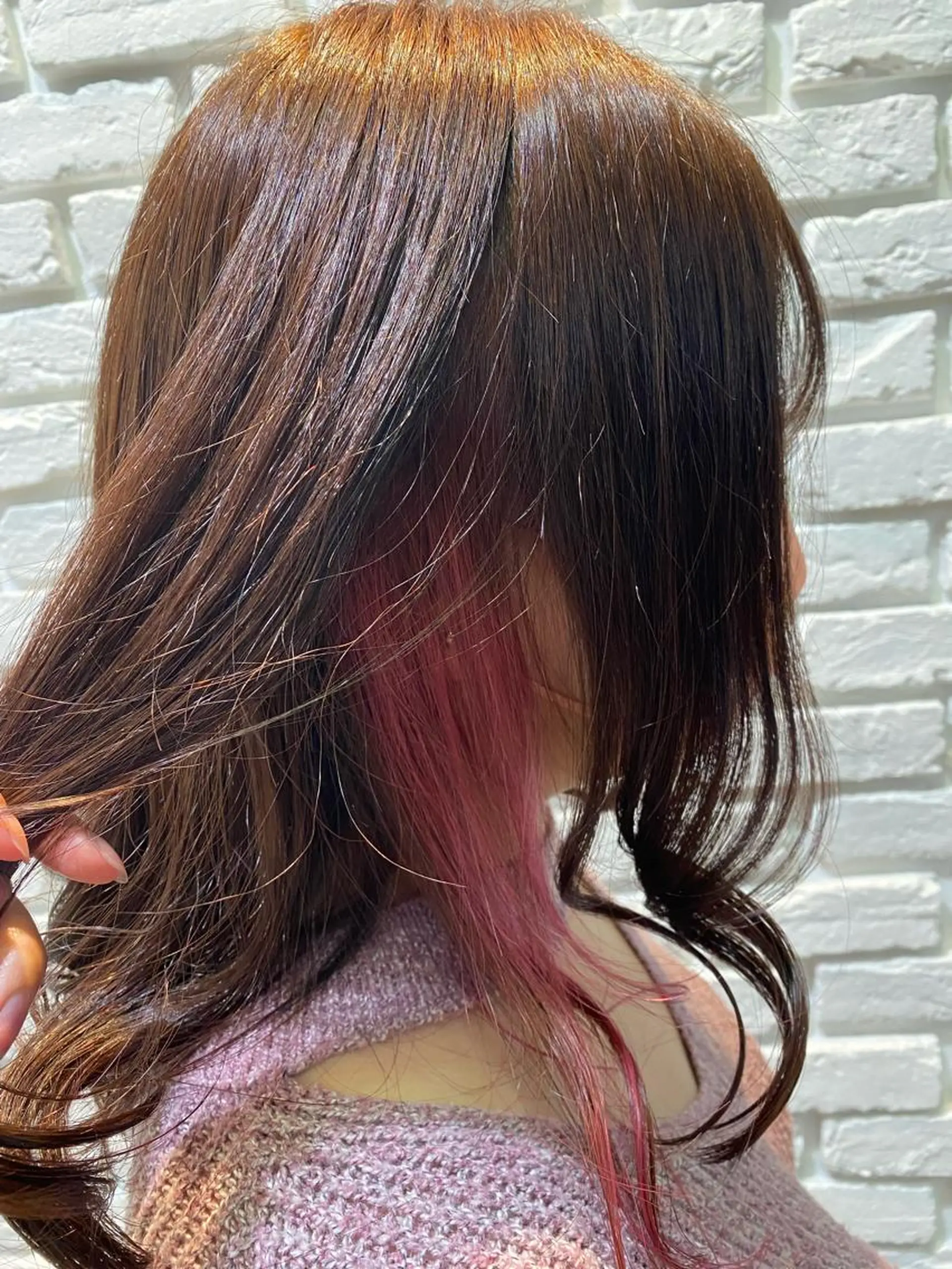 ミディアム ヘアカラー ROSEL 沢津橋  楓のヘアスタイル