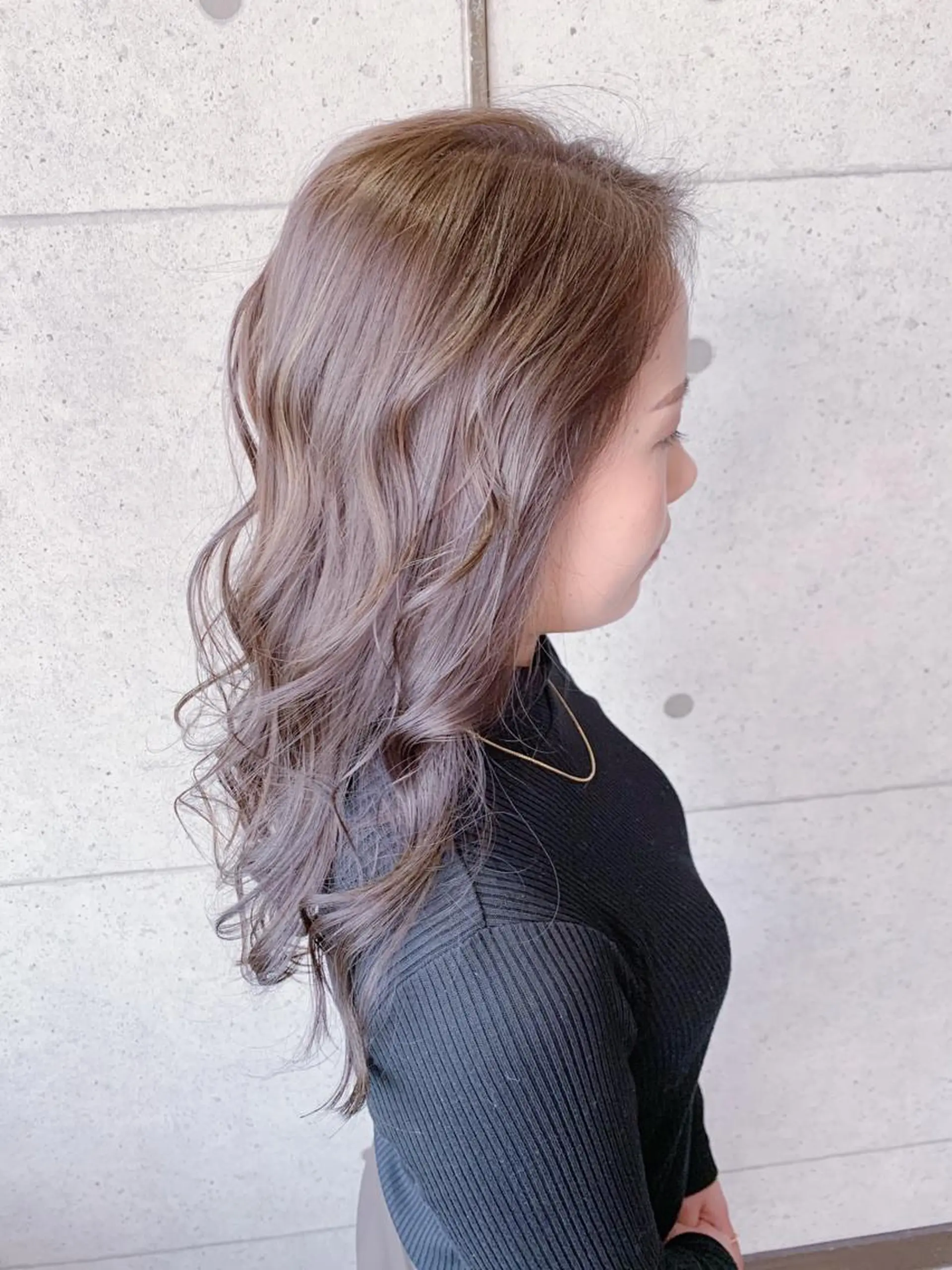 セミロング カラー 福森 みずきのヘアスタイル