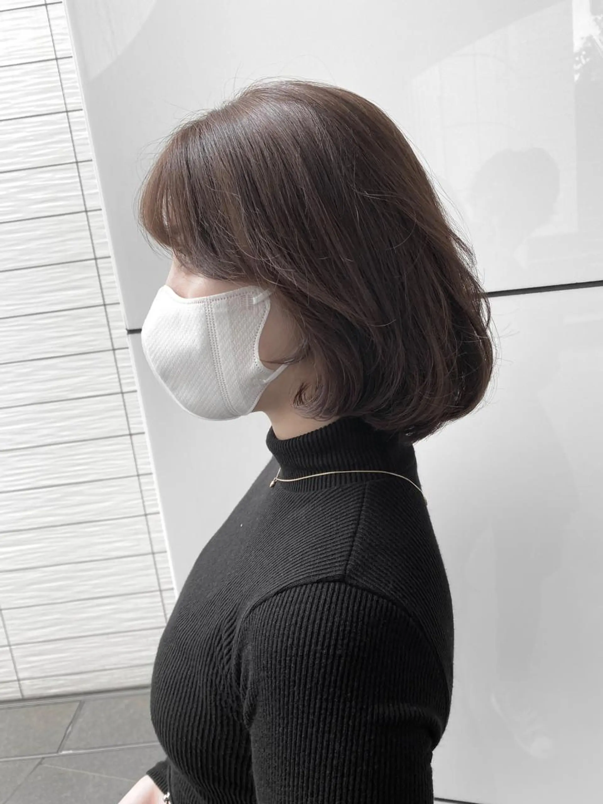 ミディアム ボブ 韓国風ヘア カット トリートメント lolonois梅田 髪質改善✨愛一郎のヘアスタイル