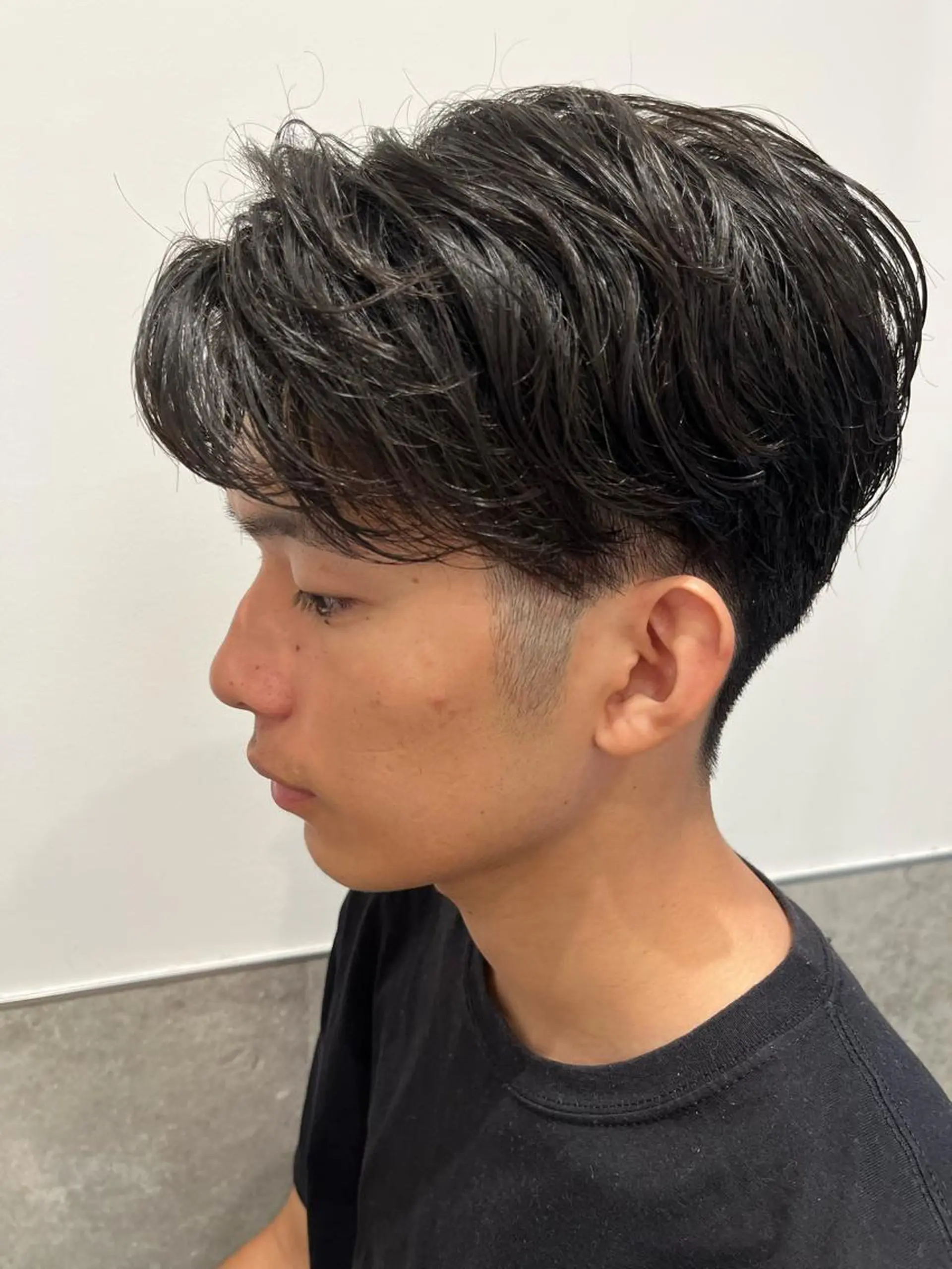 ショート パーマ カット パーマ 店舗移動します ご連絡くださいESAのヘアスタイル