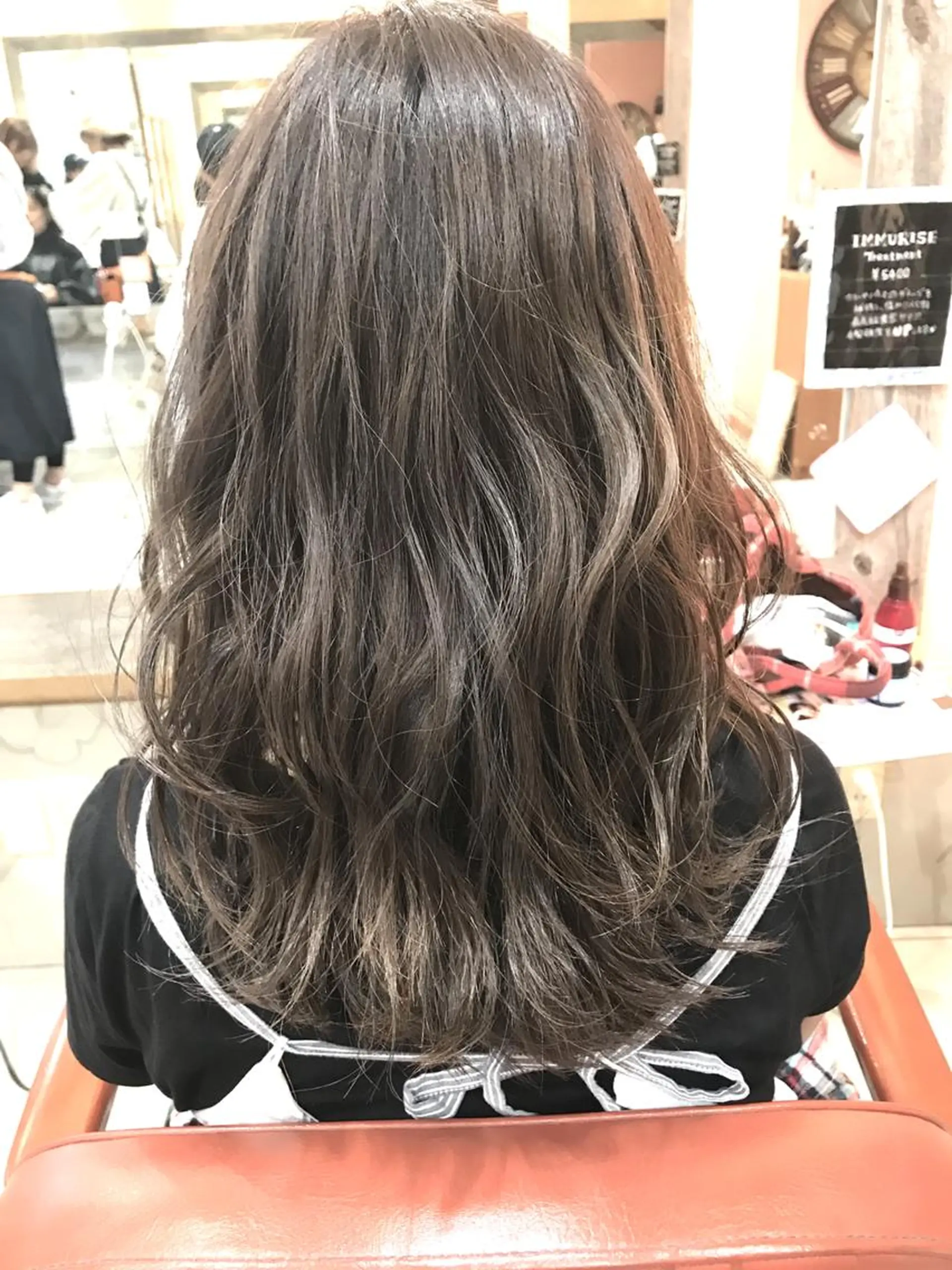 ミディアム カラー パーマ ミディアムパーマ 透明感カラー ハイライトカラー ボブ くせ毛 増子 幹樹のヘアスタイル