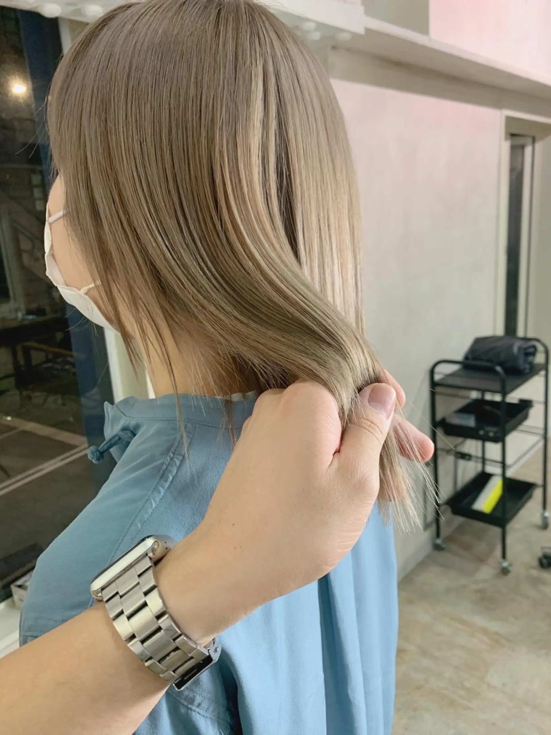 カラー ベージュカラー ハイトーンカラー ミルキーベージュ 透明感カラーが 得意です！NAOKIのヘアスタイル
