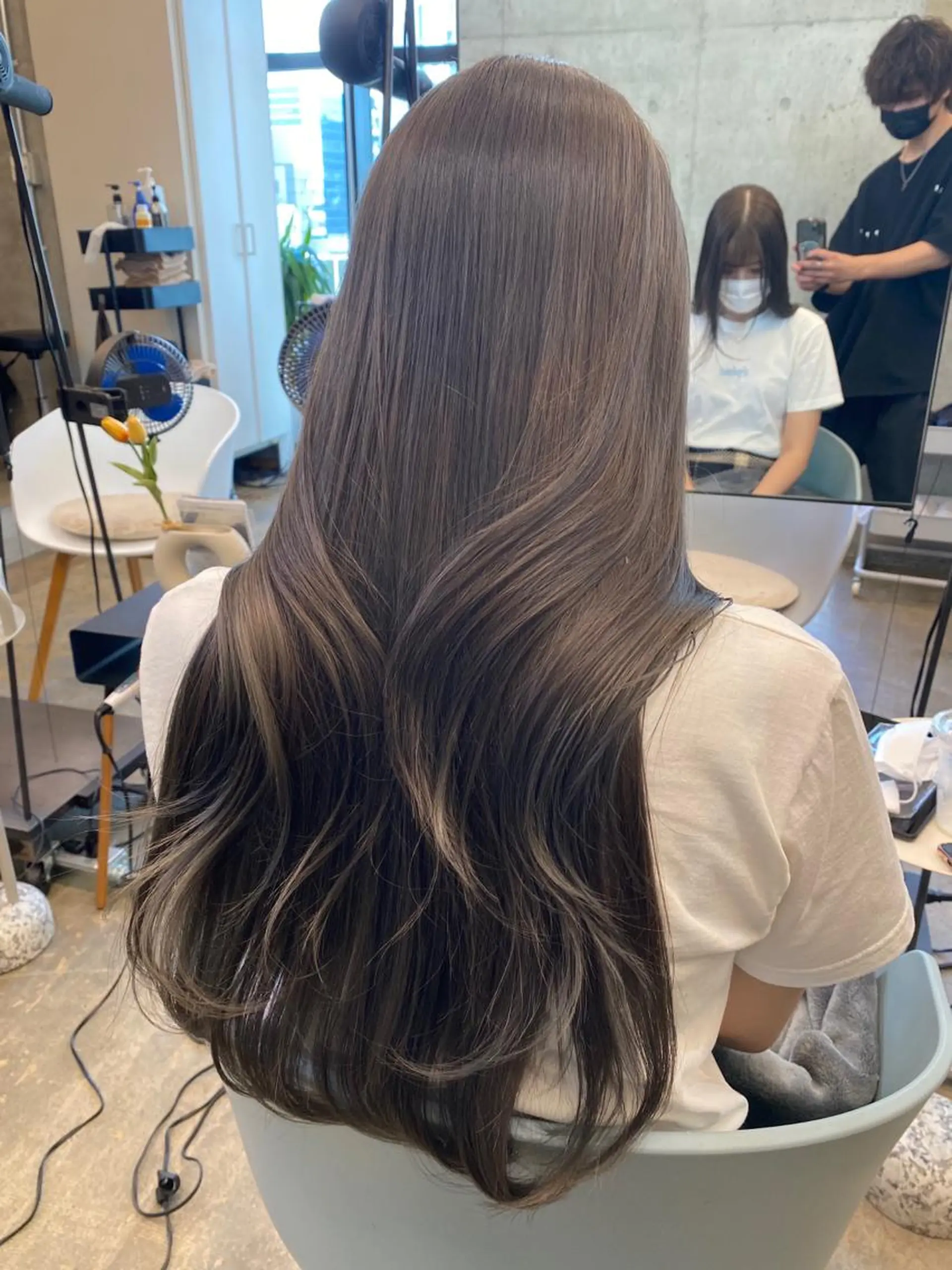 カラー アッシュ ベージュカラー ブリーチ 透明感カラー ブリーチなしカラー カット ヘアカラー 縮毛矯正 トリートメント SALOWIN原宿AROA店所属・顔まわり神カット✂︎ 齋藤雄大【表参道】のヘアスタイル