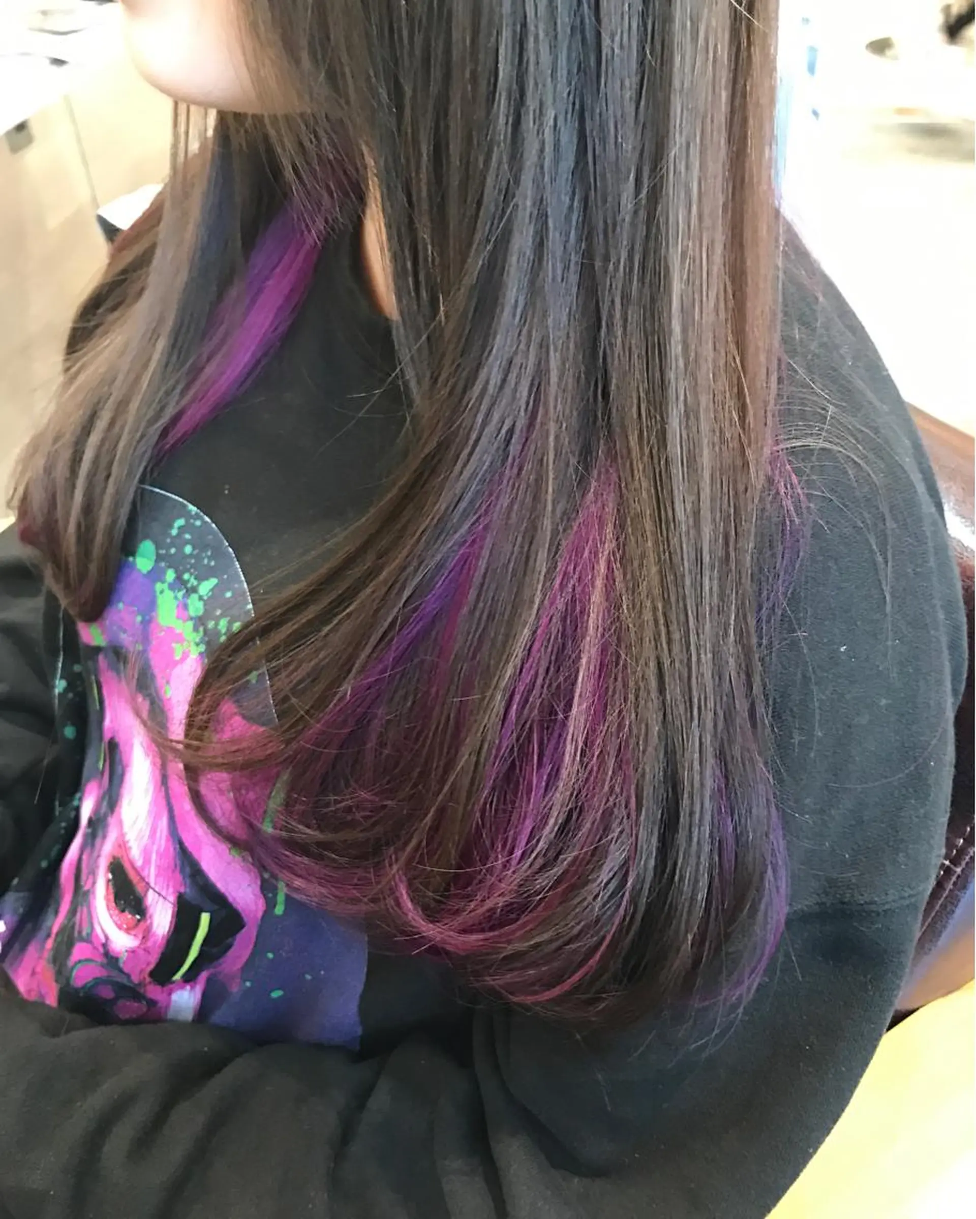 ロング カラー グレージュ パープルカラー she2.shinjuku所属・顧客様専用予約 新規予約不可のヘアスタイル