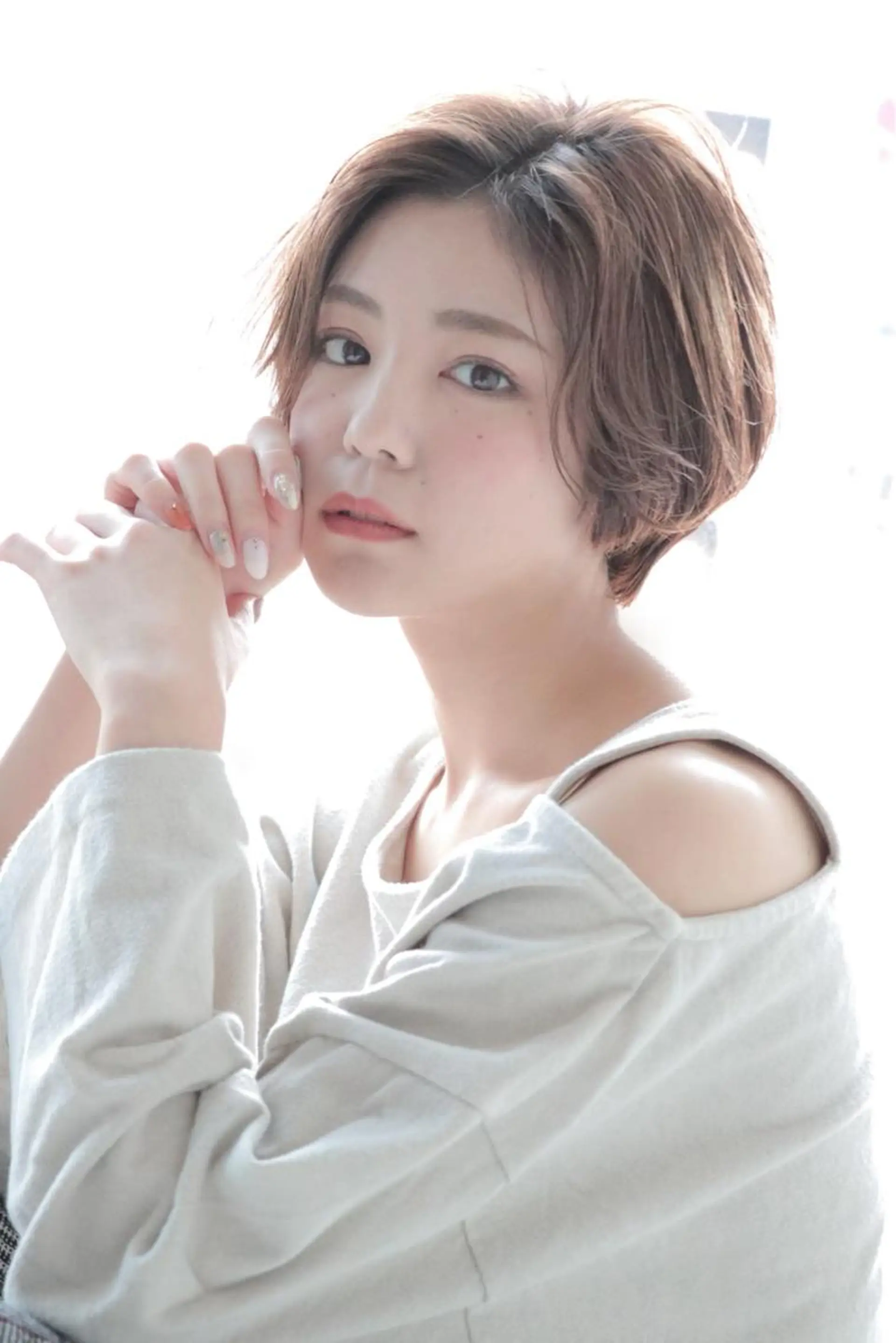 ショート ショートヘア ヘアリゾート粋　新宿三丁目本店所属・前地 麻衣のヘアスタイル