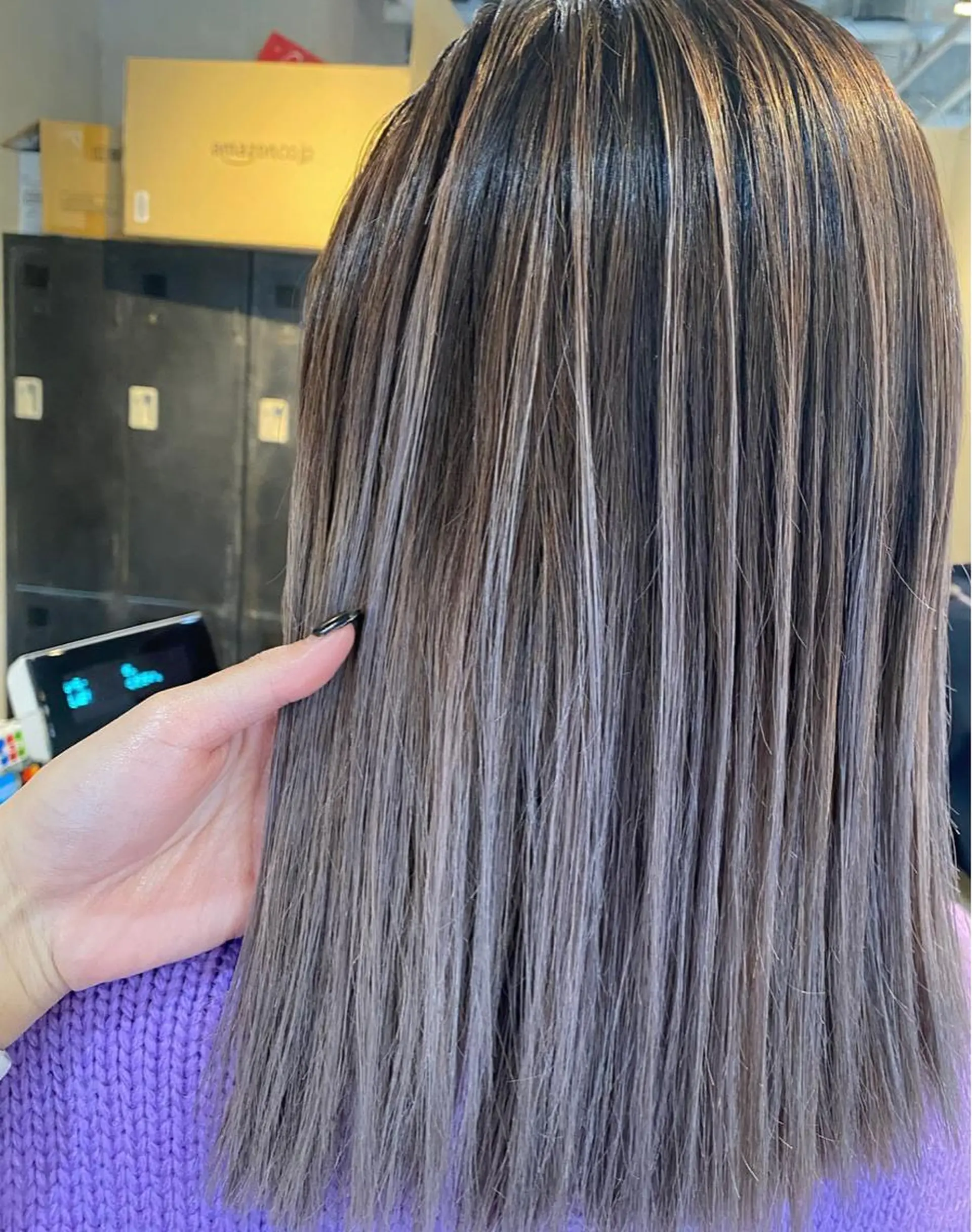 セミロング カット ヘアカラー トリートメント sail所属・sail ミウのヘアスタイル