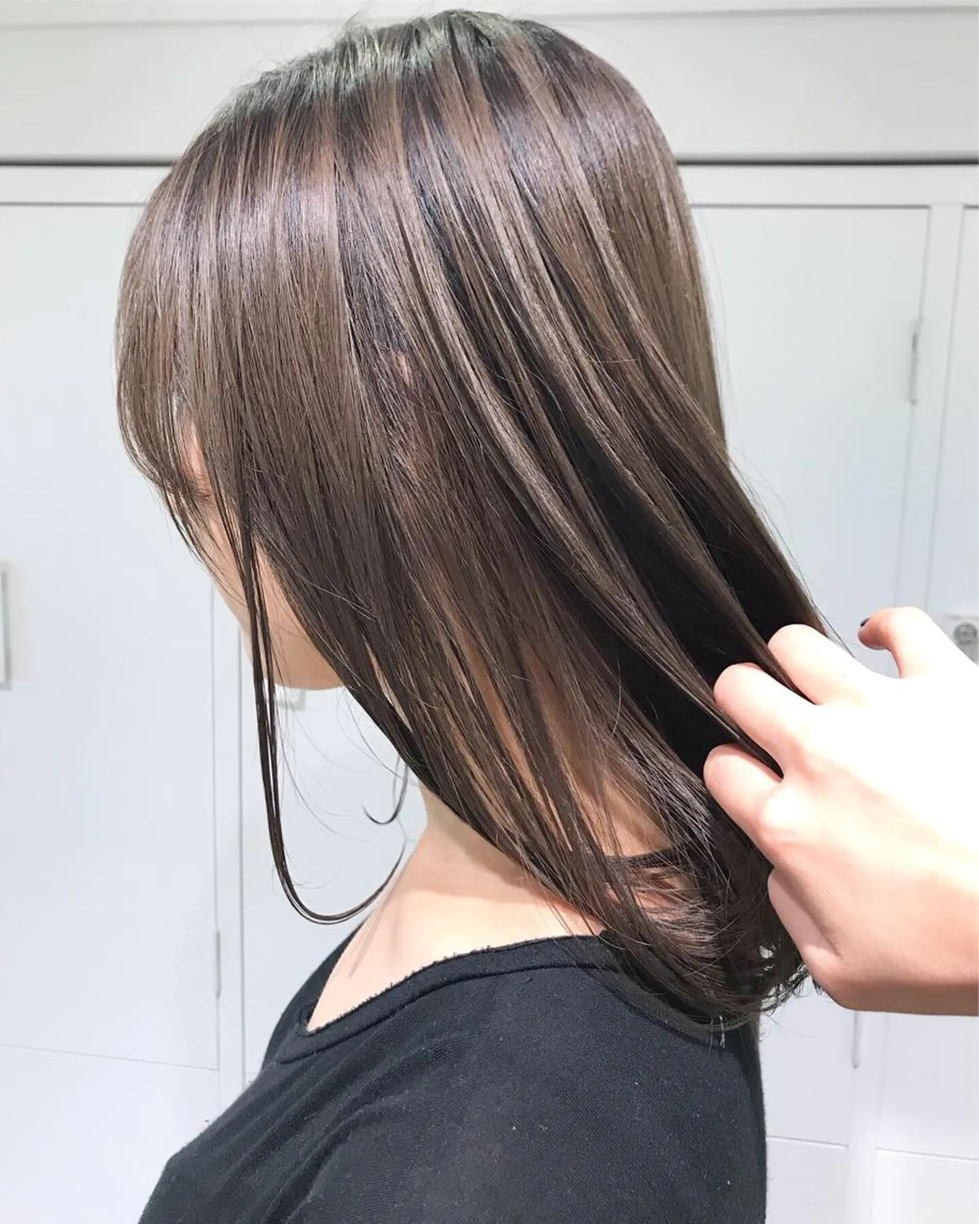 セミロング カラー ブリーチ トリートメント 韓国/髪質改善💘 櫻井かれんのヘアスタイル